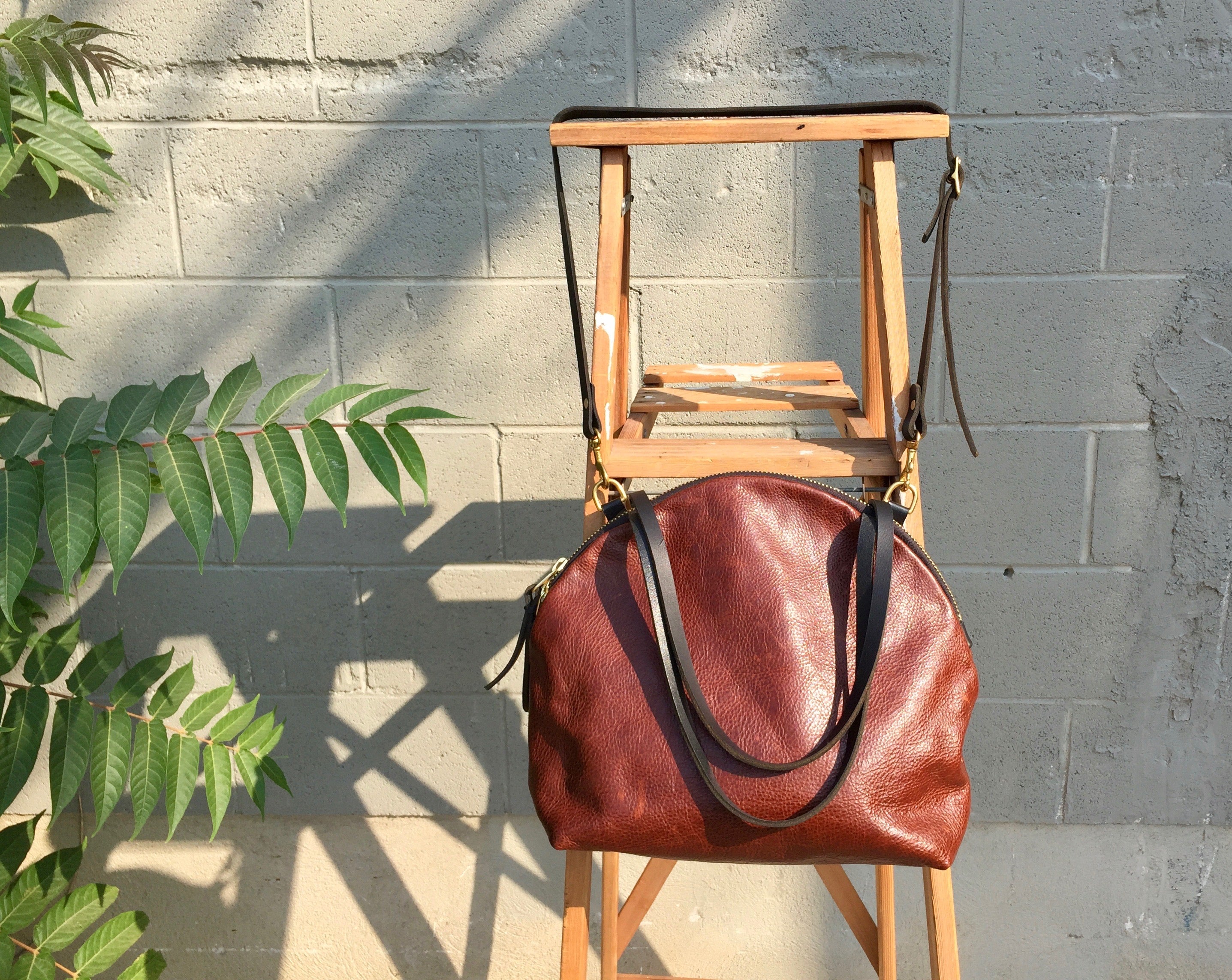 Oxblood Rustic Le Zip Sac Tote by Clare V. for $20