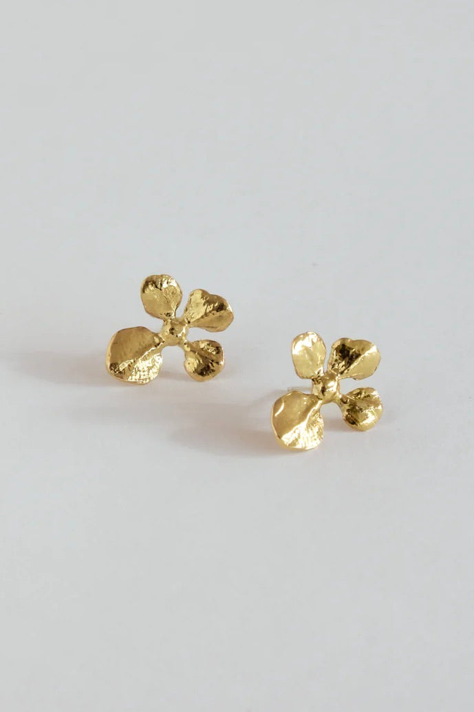 Ora C Virgo Bud Earrings / Brass