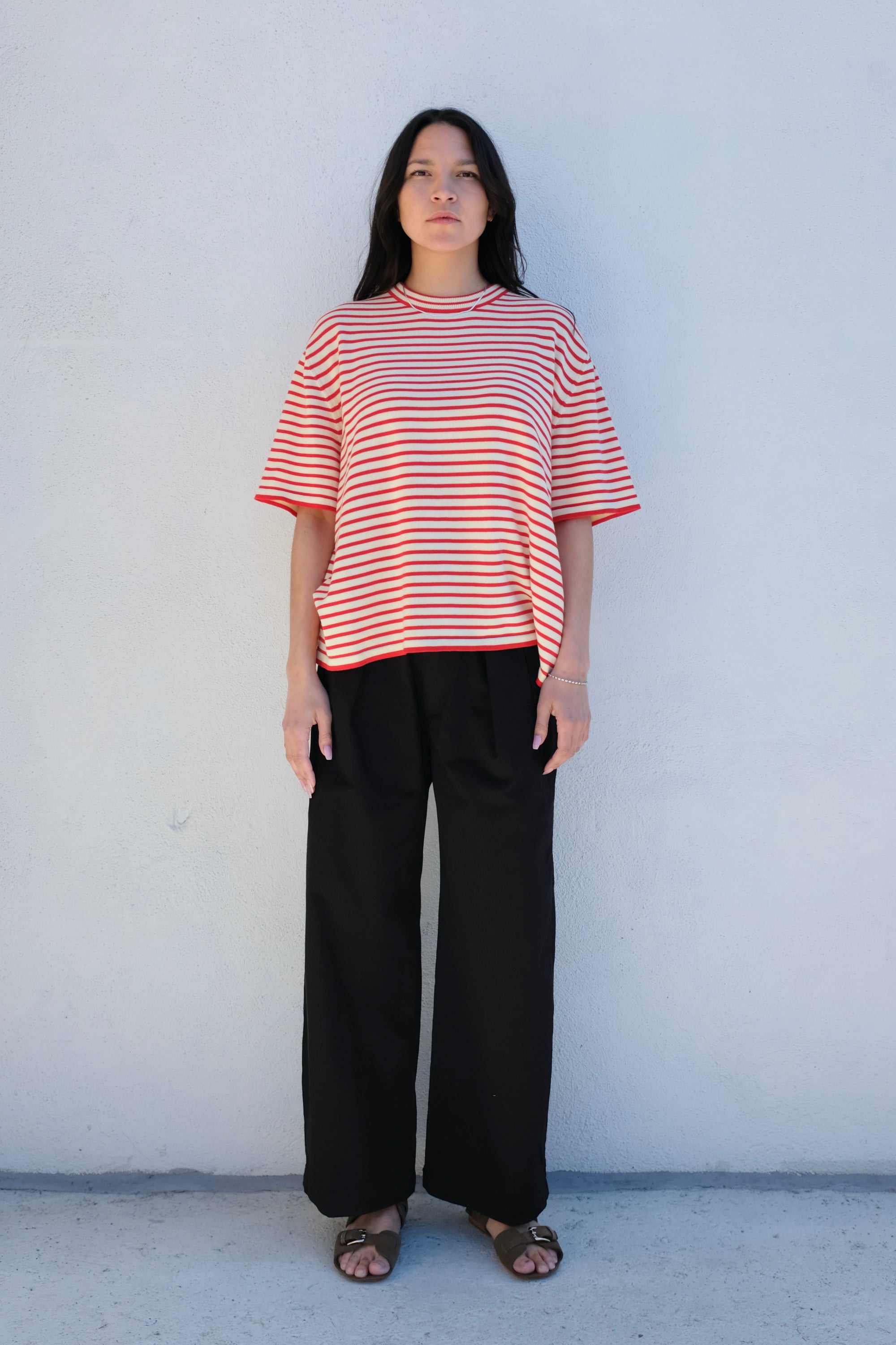 Citizens of Humanity Cara Crop Pleated Trouser / Black