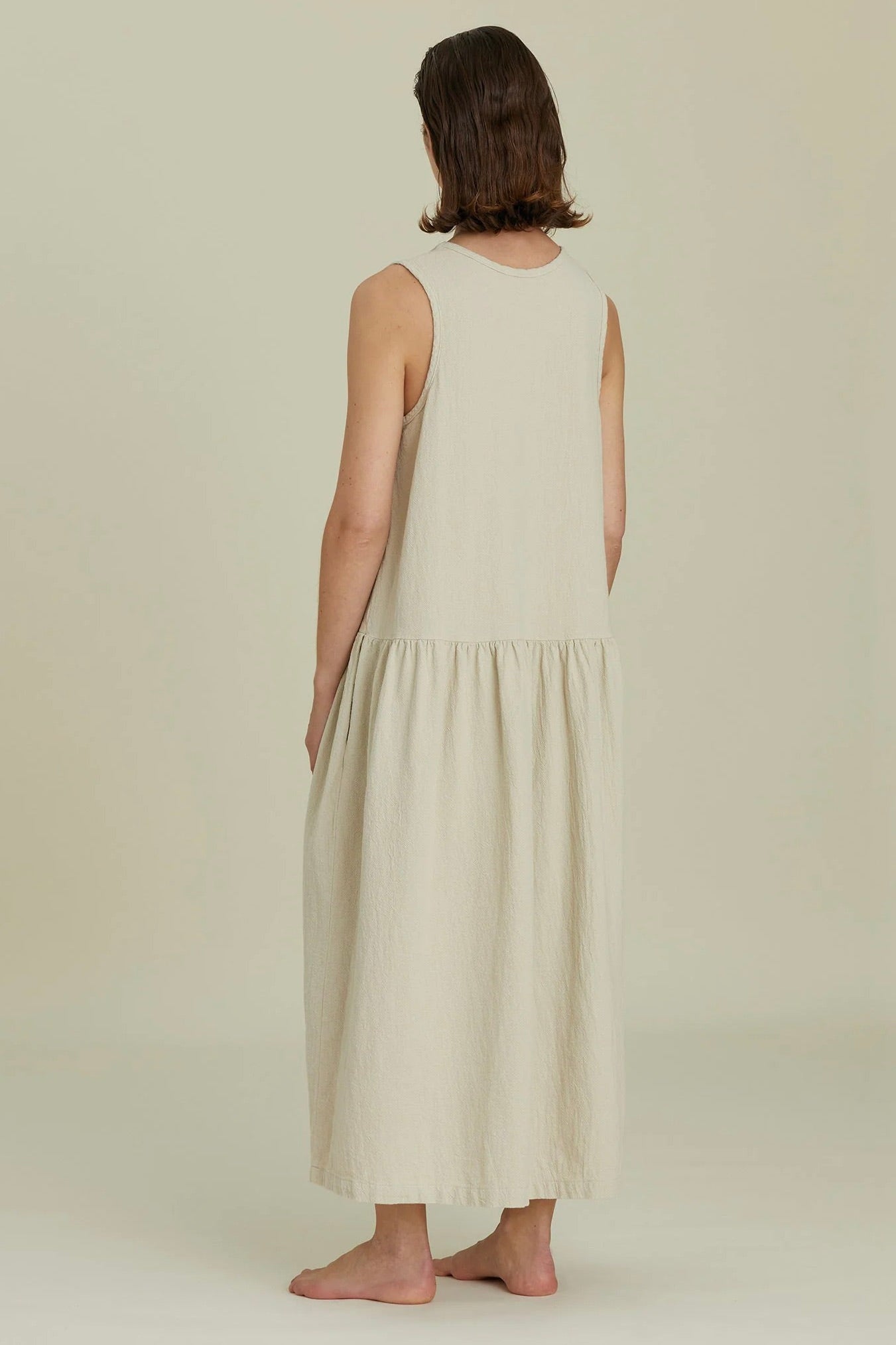 Black Crane TANK Dress FW / Ivory