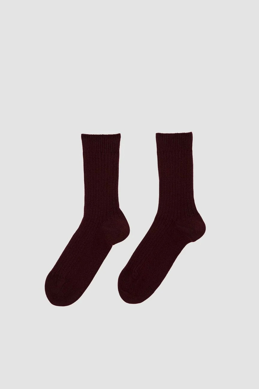 Baserange Overankle Sock / Burgundy