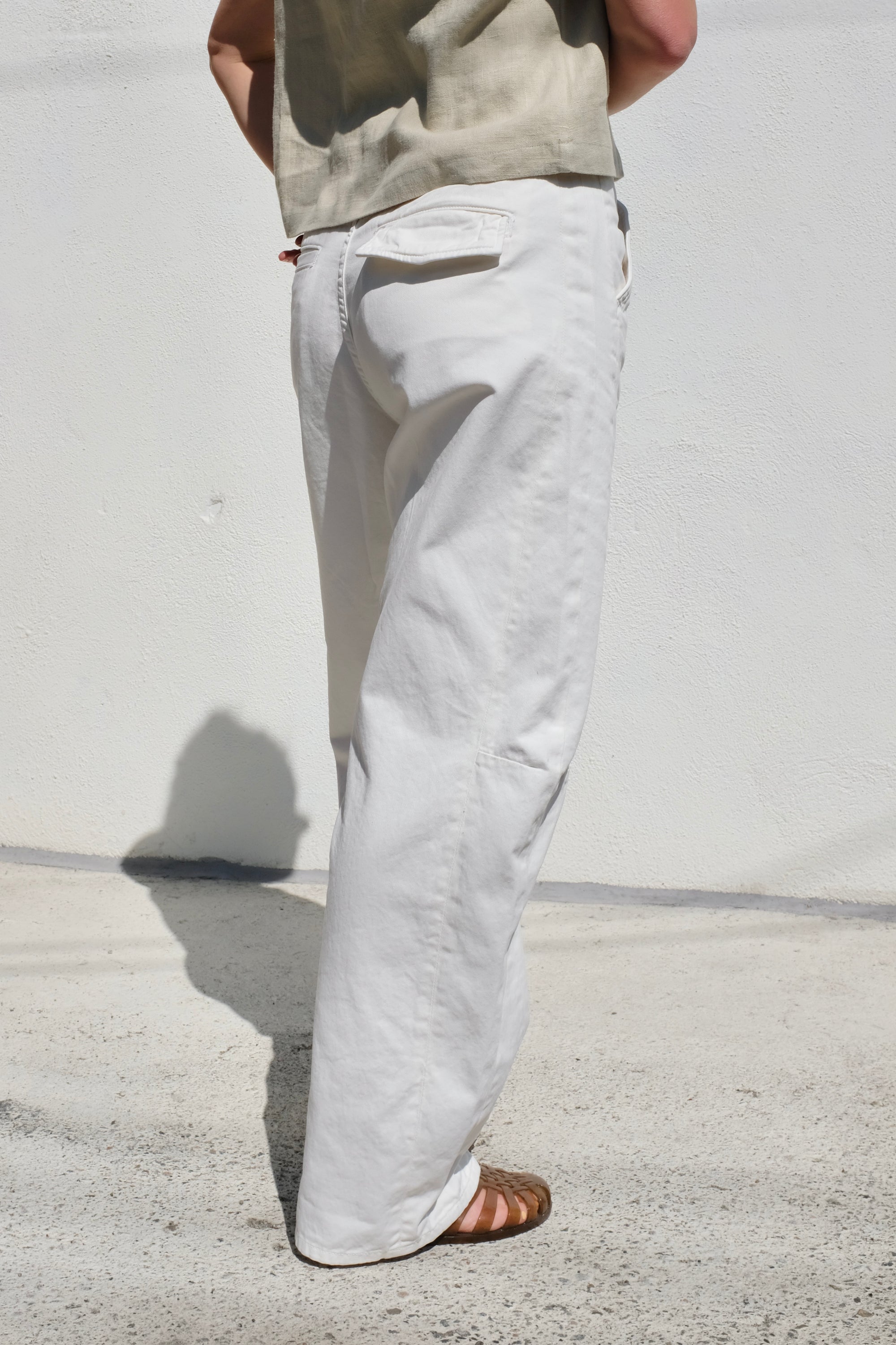 B Sides Lange Lasso Chino / Chalk
