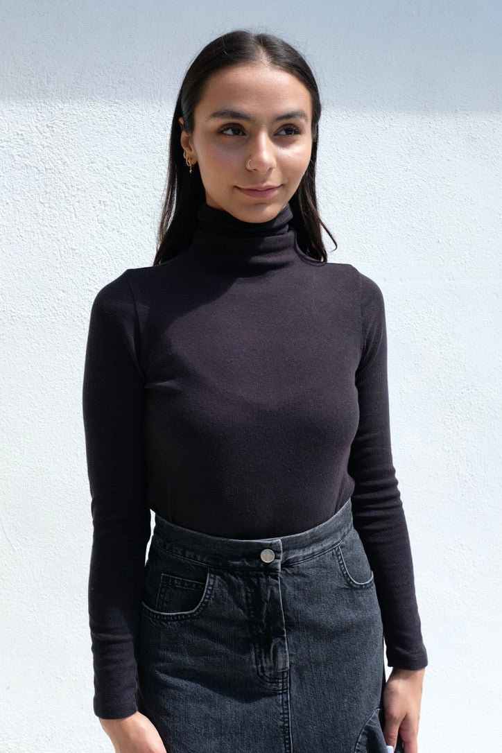 Jungmaven WHIDBEY Turtleneck, Black