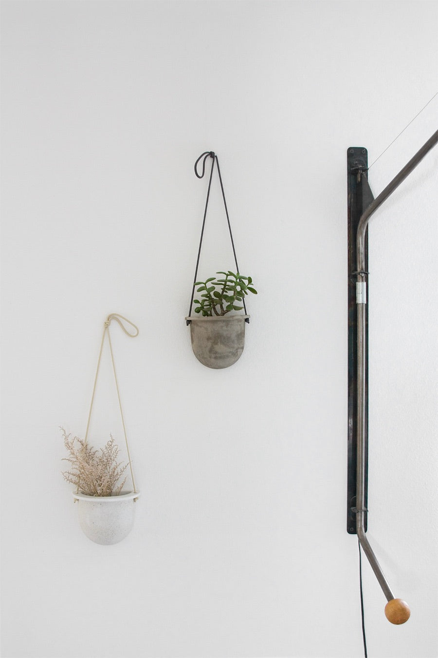 wrk-shp Concrete Vessel Planter With Cord