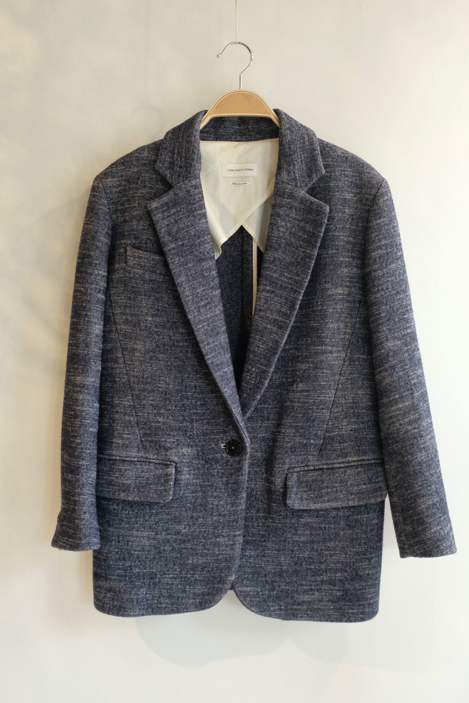Pre-loved / Isabel Marant Etoile Blue and Cream Blazer / Size 36