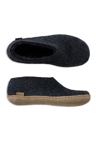 Glerups Shoe Leather Sole / Charcoal