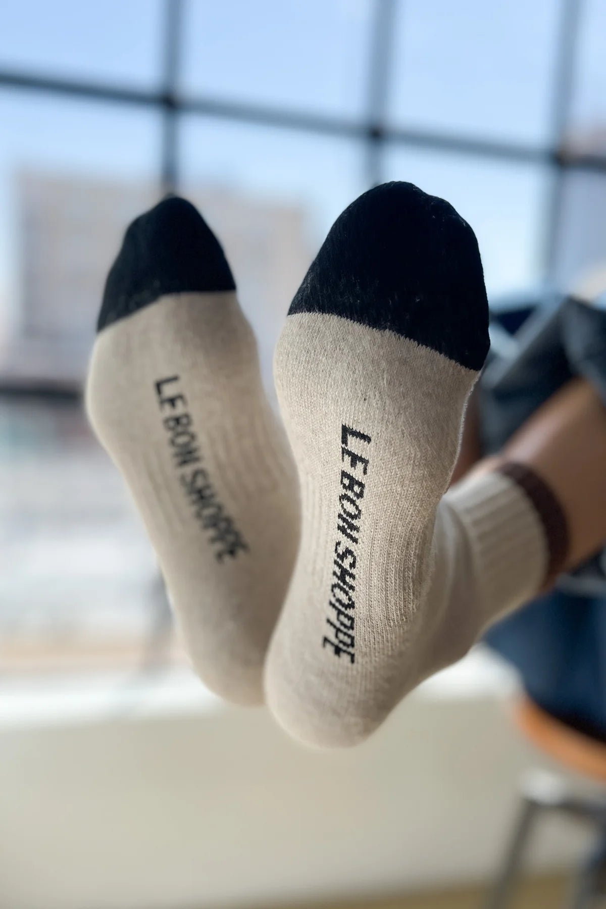Le Bon Shoppe Girlfriend Socks / Colourblock Black Coffee
