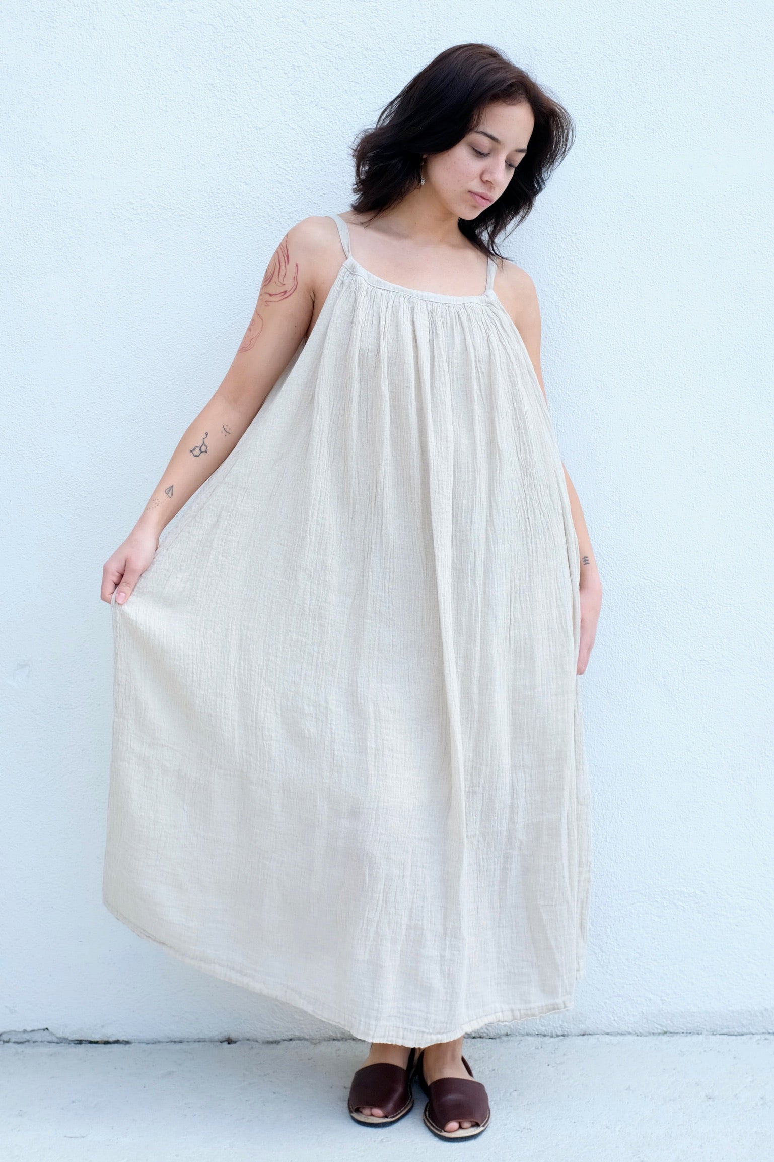 Double Layered Dress / Natural