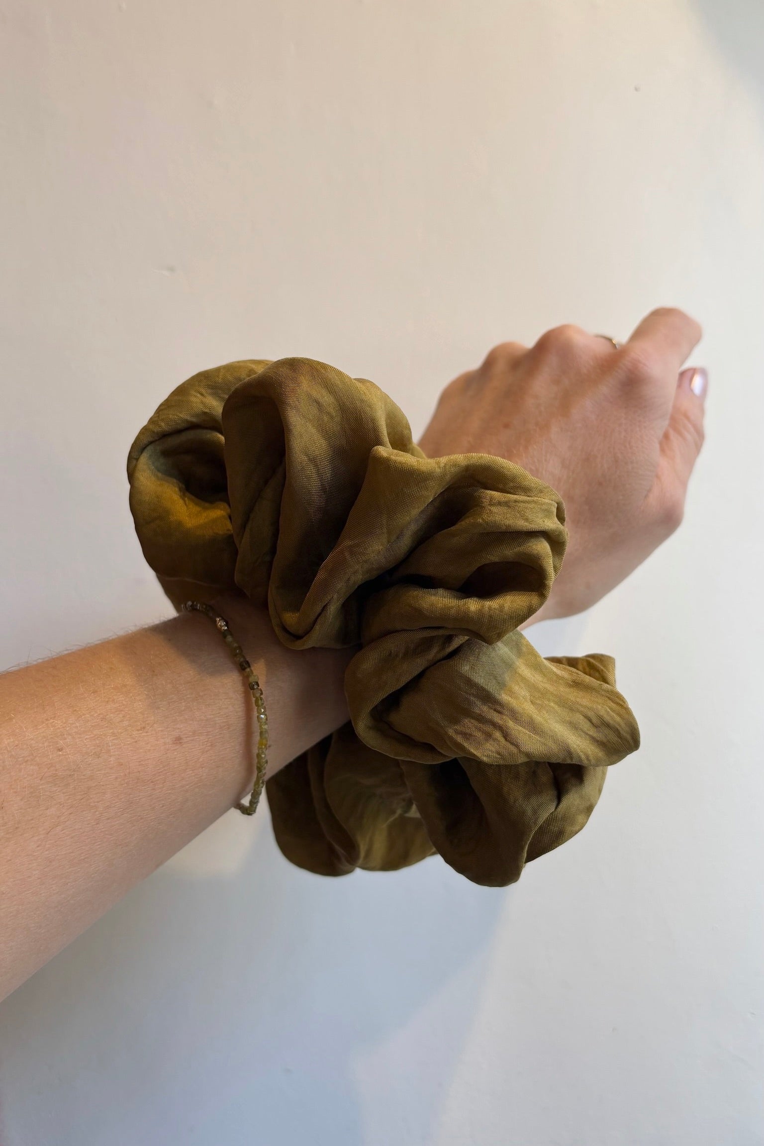 XL Silk Scrunchie / Marigold + Iron