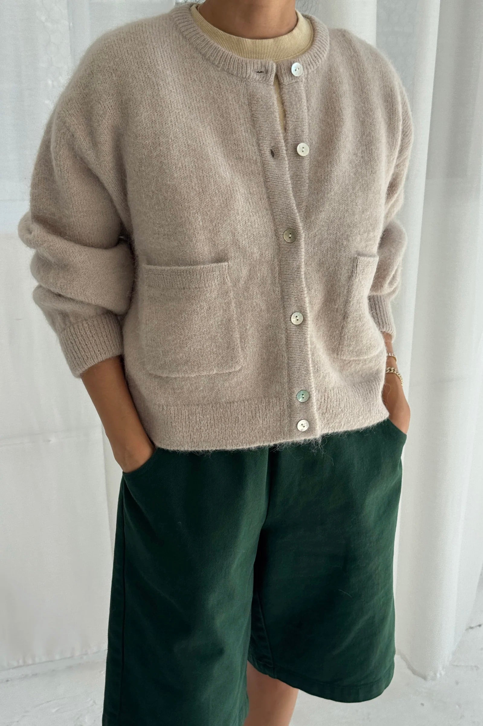 Le Bon Shoppe Amélie Alpaca Cardigan / Smoke