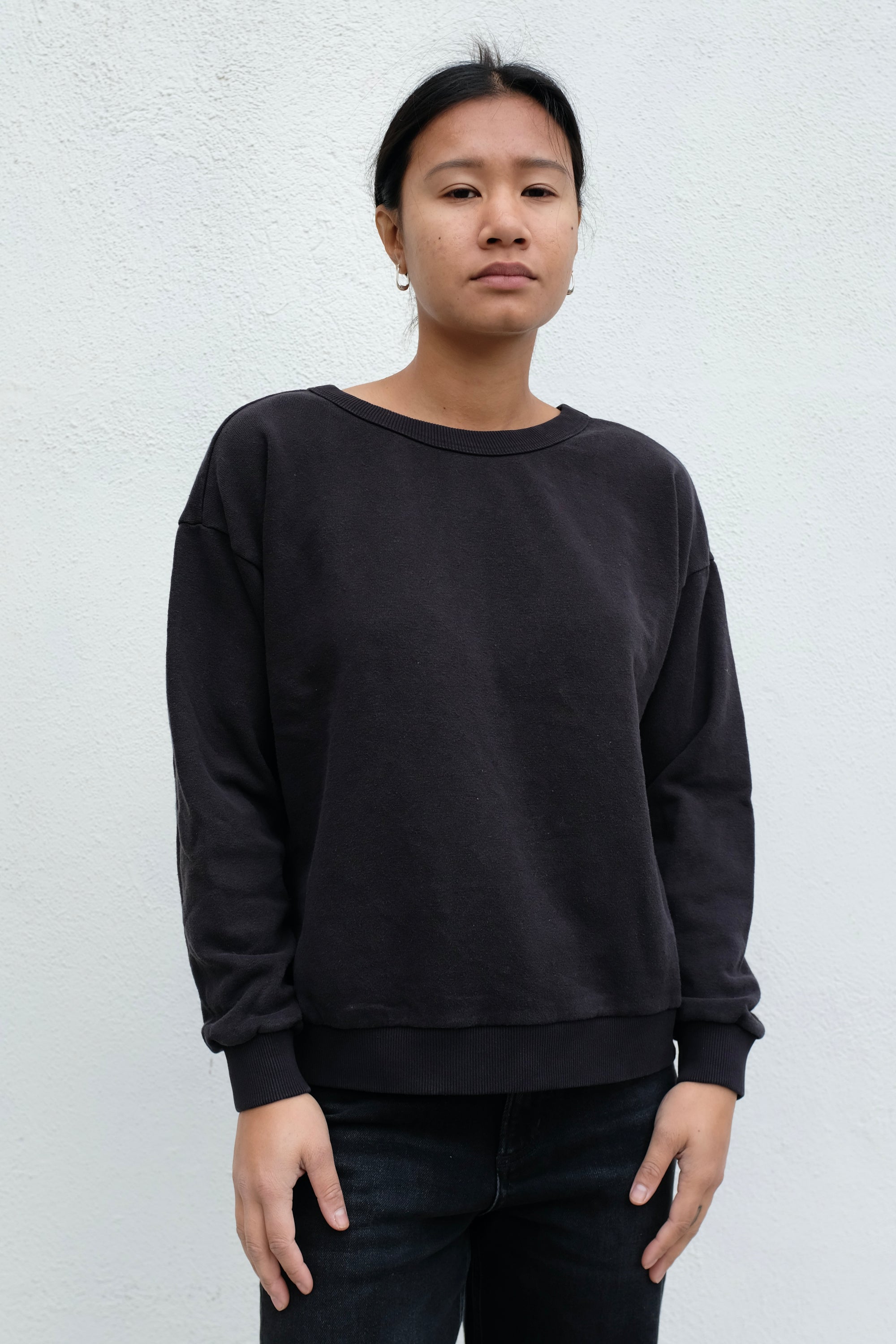 Crux Crop Sweatshirt / Black