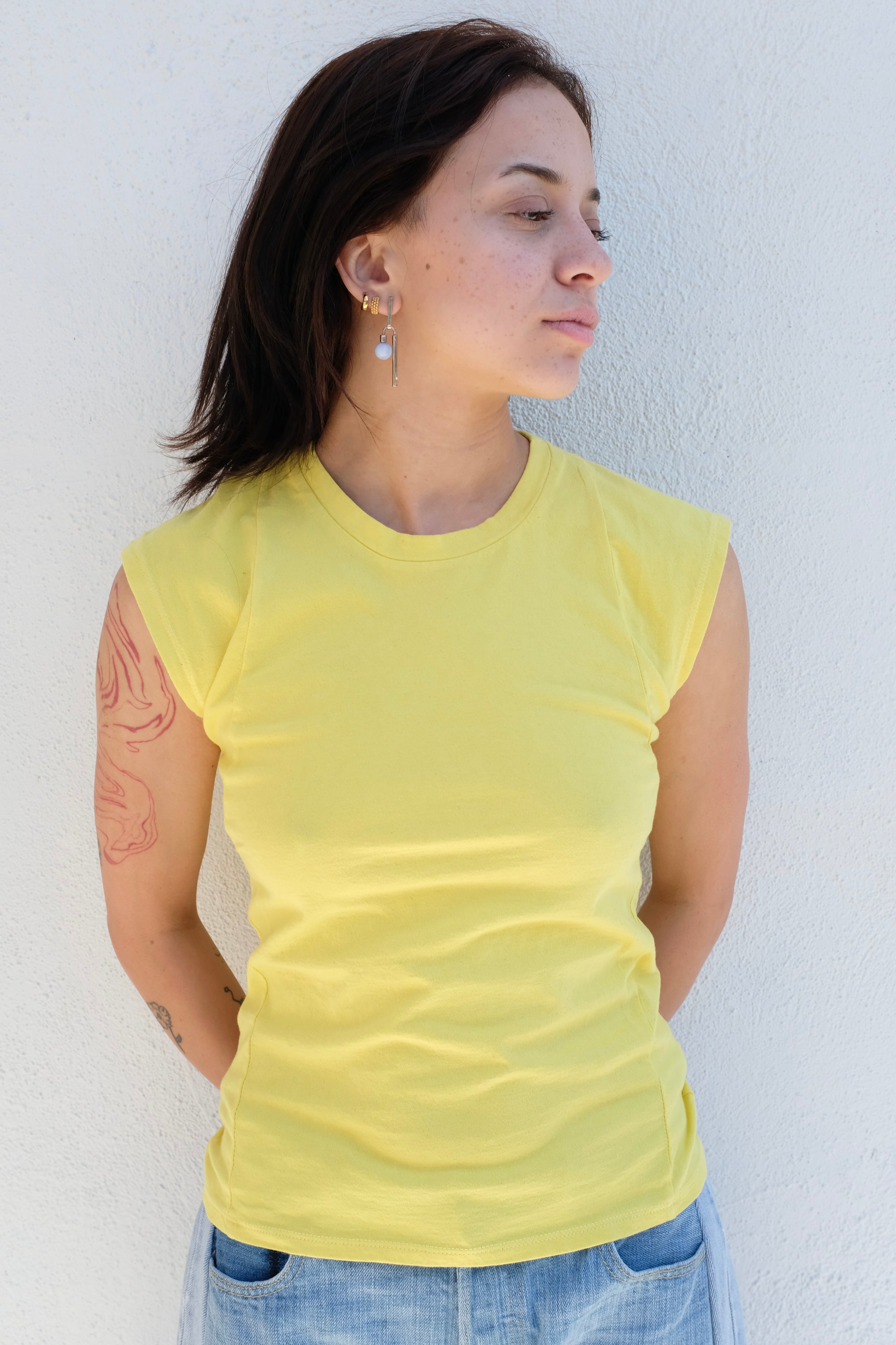 Atelier Delphine Muscle Tee / Yellow
