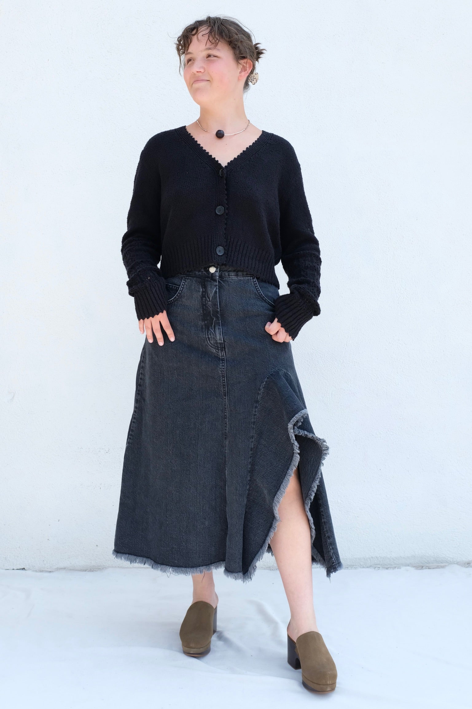 Rachel Comey Frunci Skirt / Black Denim