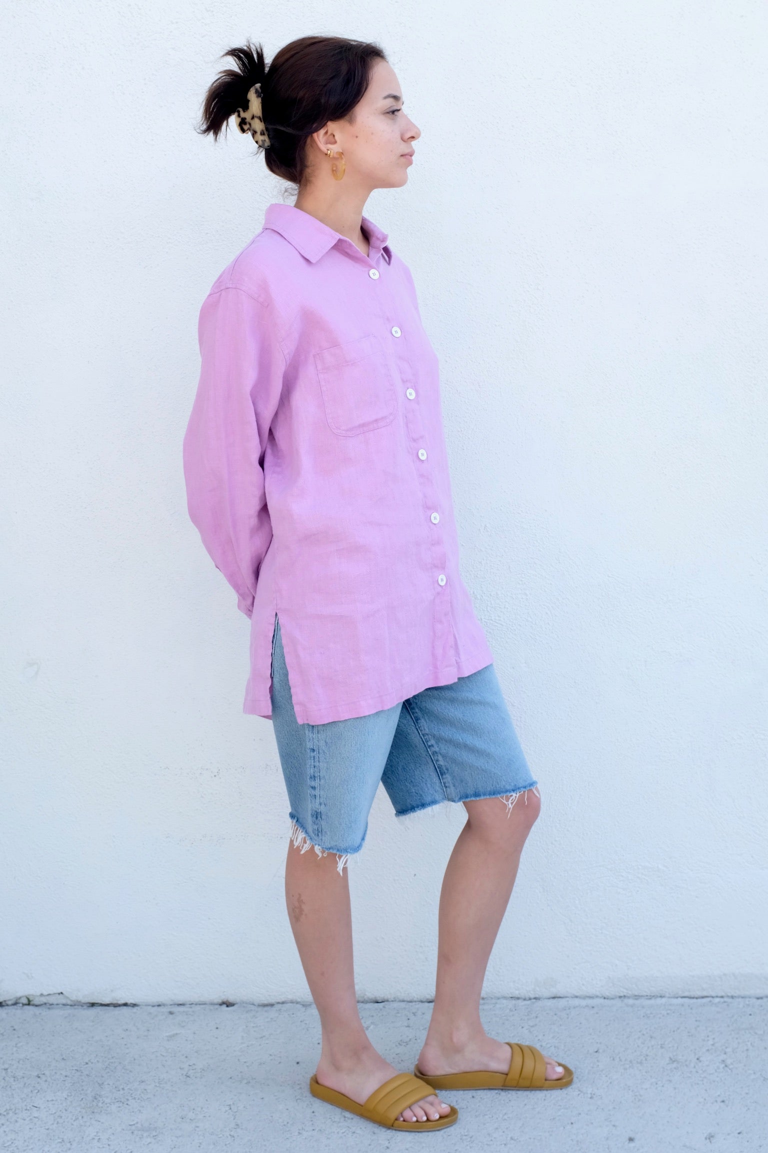 Shelter Lloyd Button Up Shirt / Magnolia