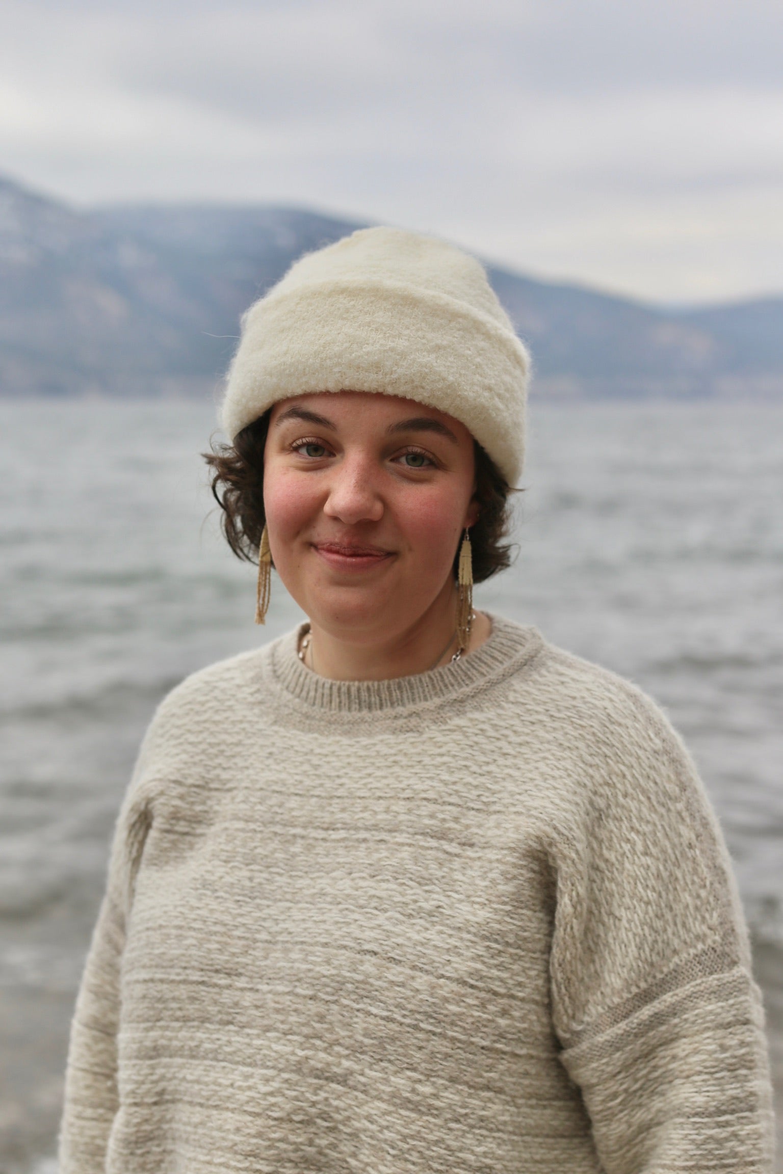 Bare knitwear remi beanie / ivory