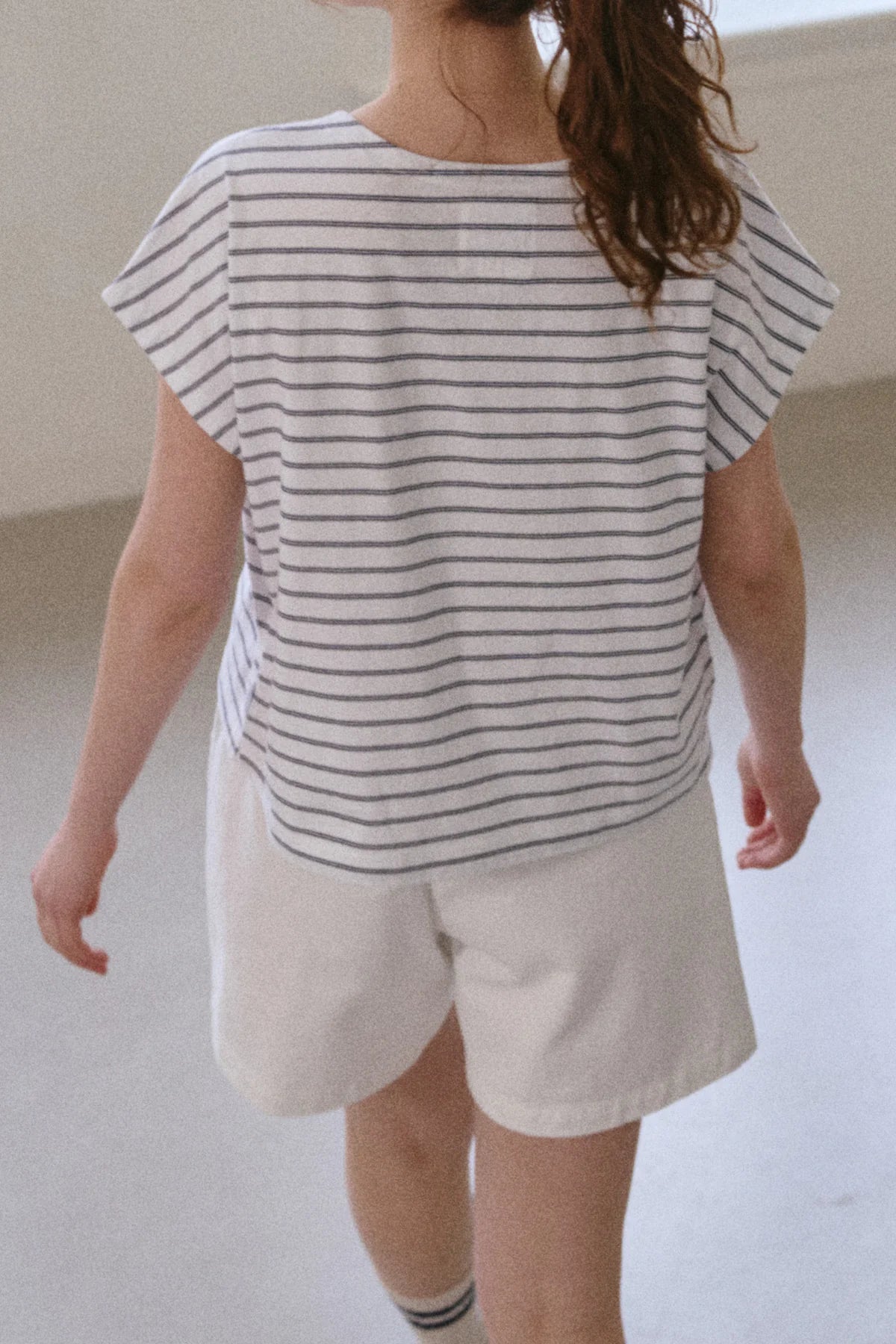 Le Bon Shoppe Chérie Tee / White+Navy