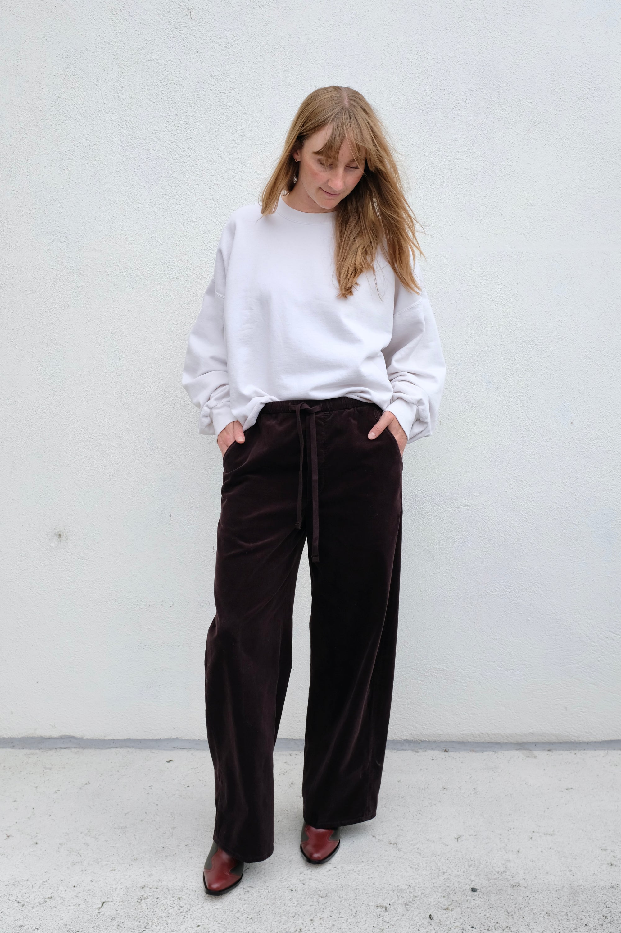 Aurora Pull On Corduroy Pant / Barrister