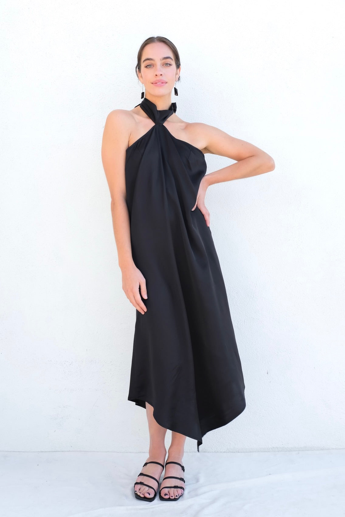 Baserange CRAVAT Dress / Black