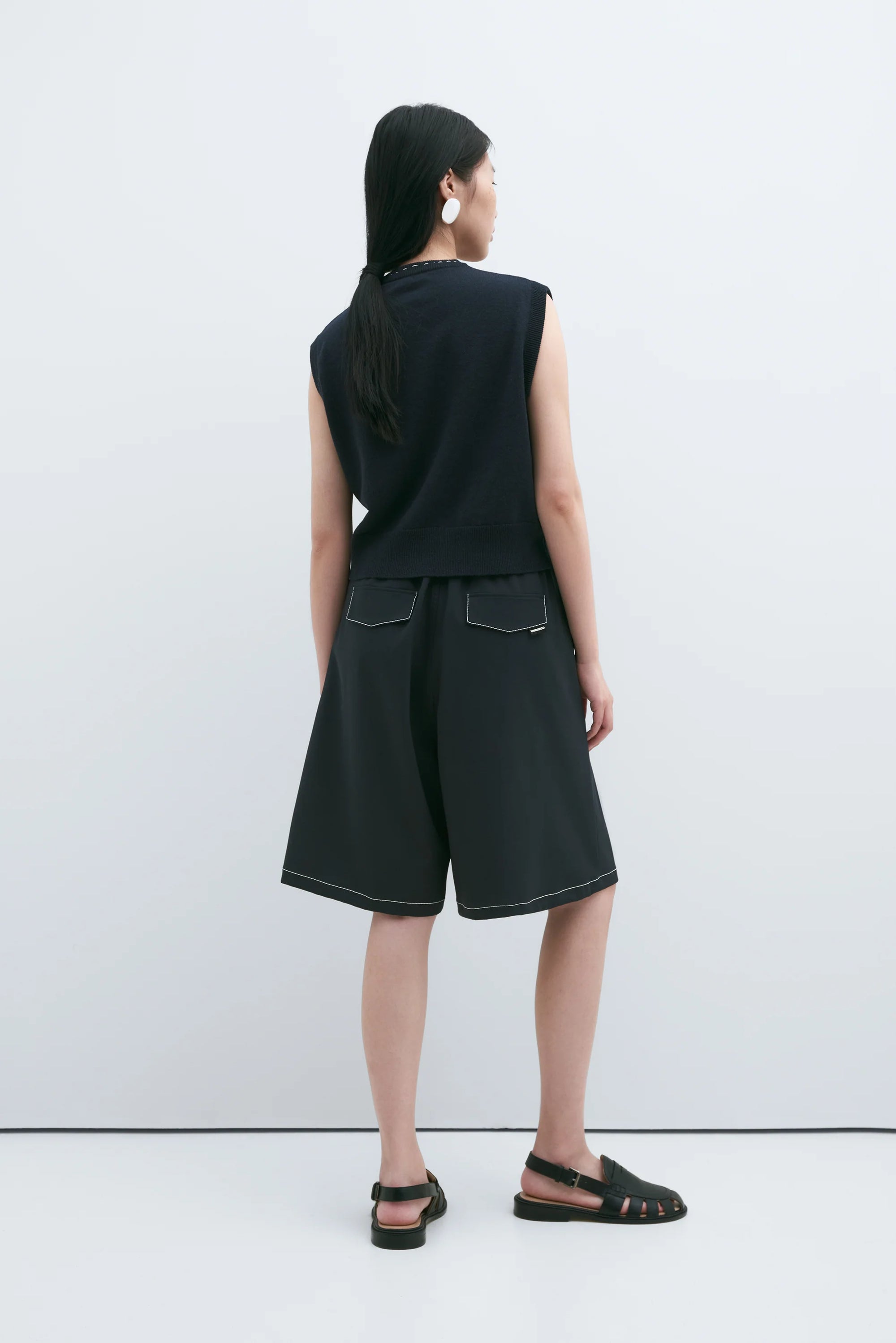 Cordera Stitched Waistcoat / Navy