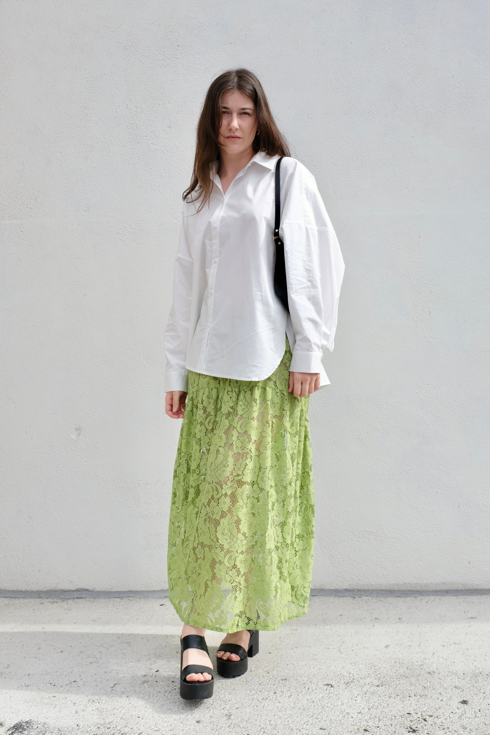 A Bronze Age Field Skirt / Lime Lace