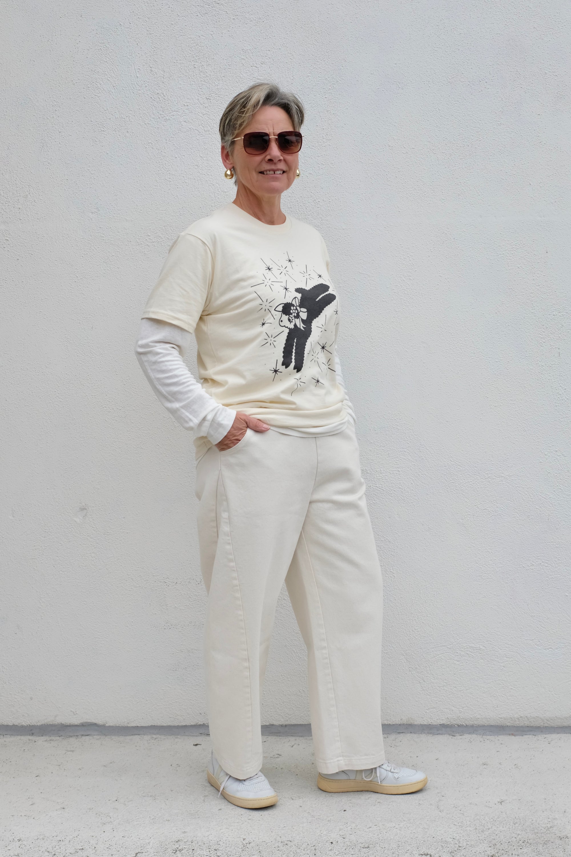 Yarrow Goods Little Lamb Unisex Tee / Cream
