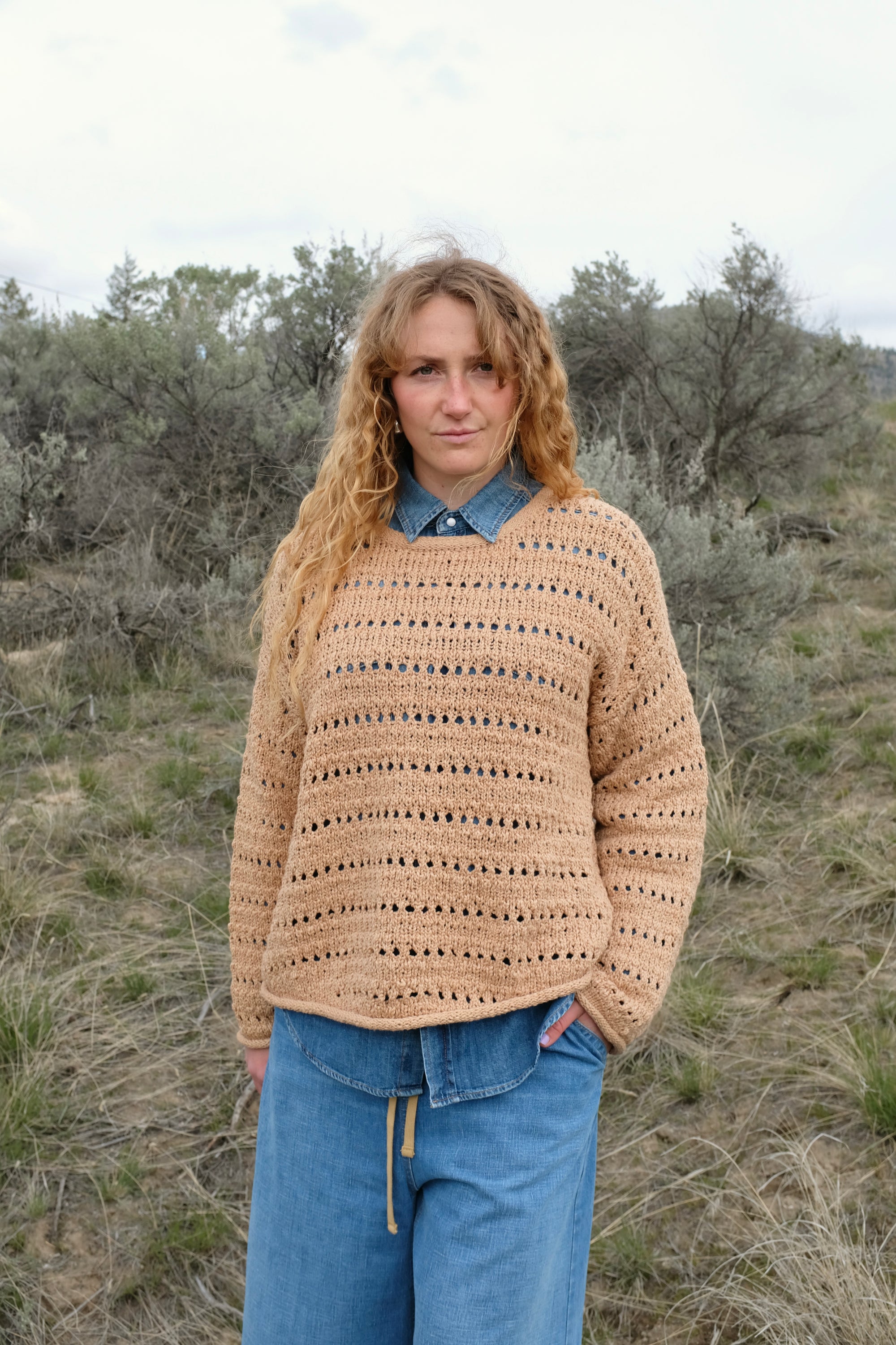 Wol Hide Open Pullover / Tannin