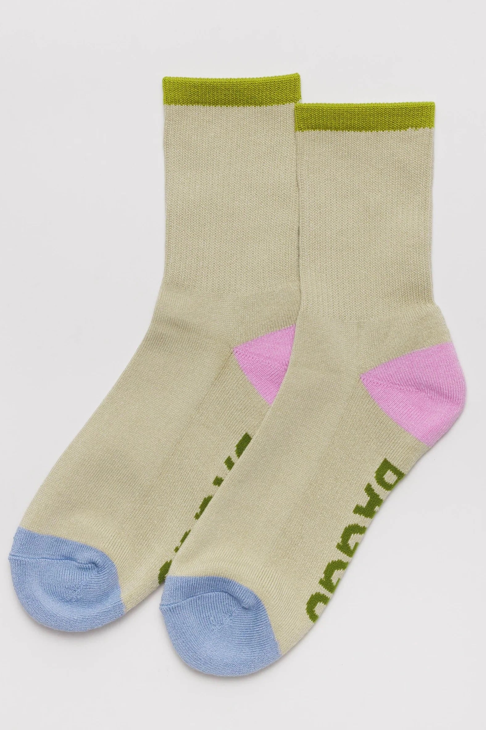 BAGGU Ribbed Sock / Stone Mix