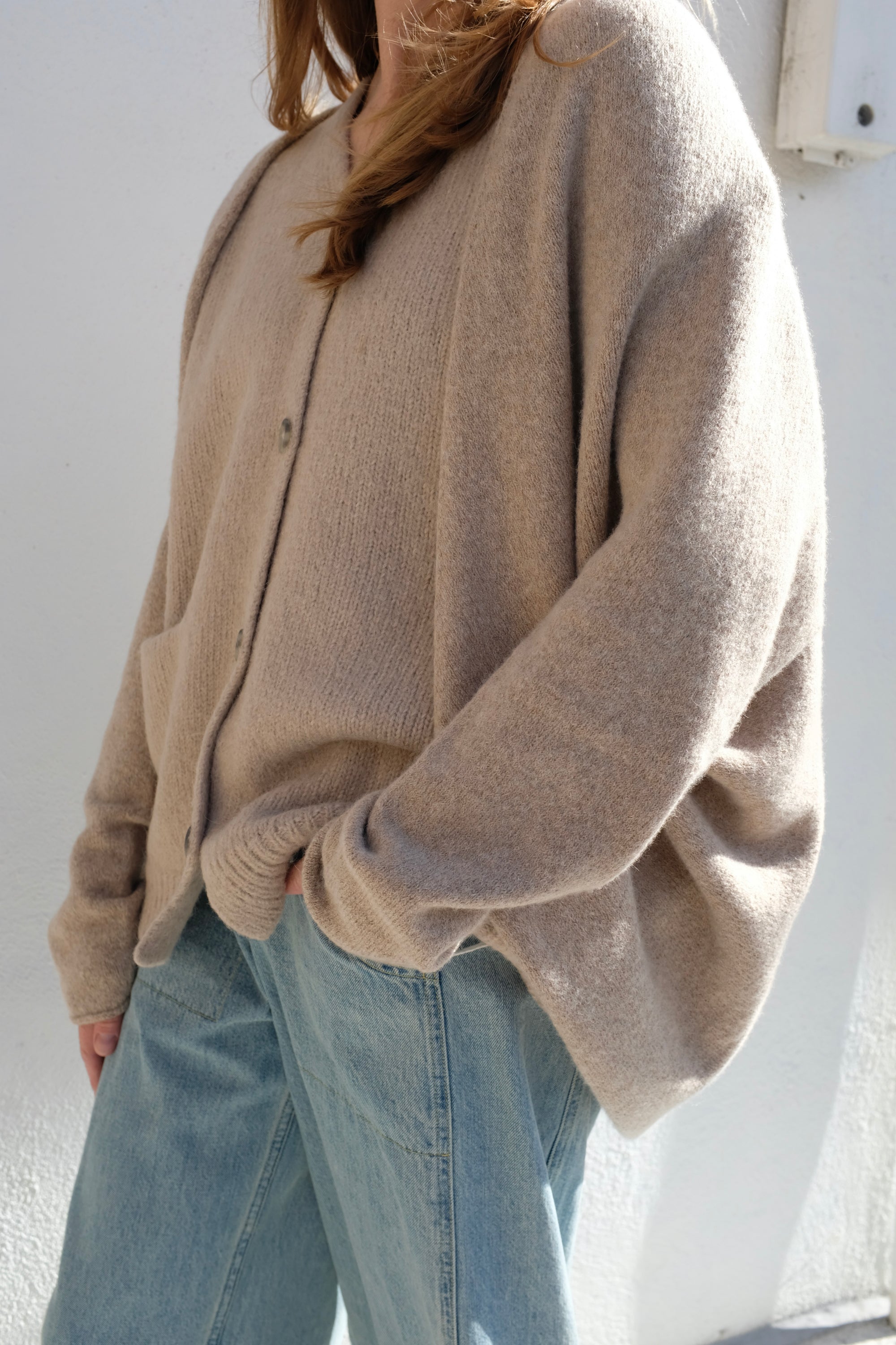 Lauren Manoogian Soft Horizontal Cardigan / Oak