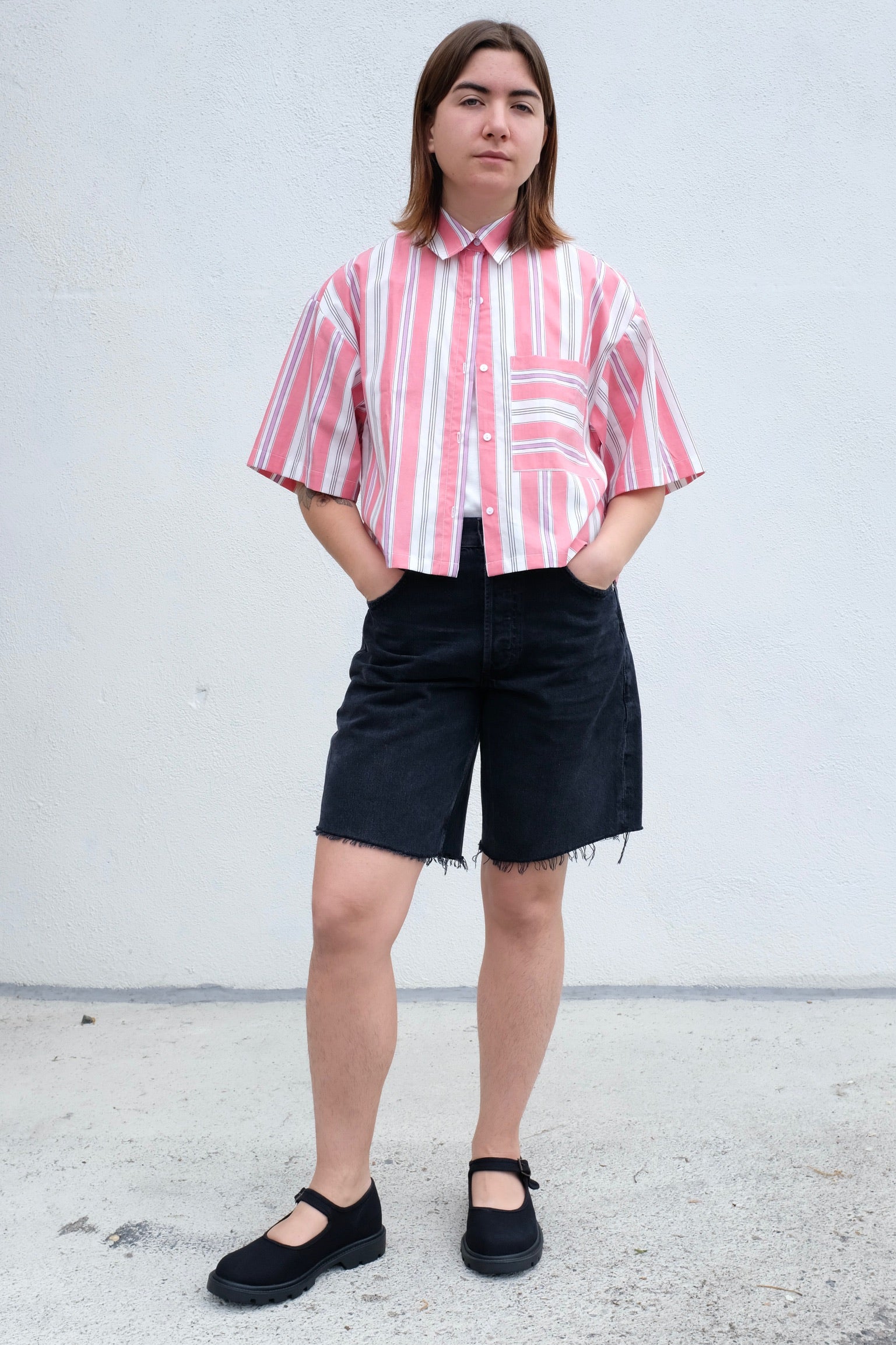 A Bronze Age Leon Shirt / Watermelon Stripe