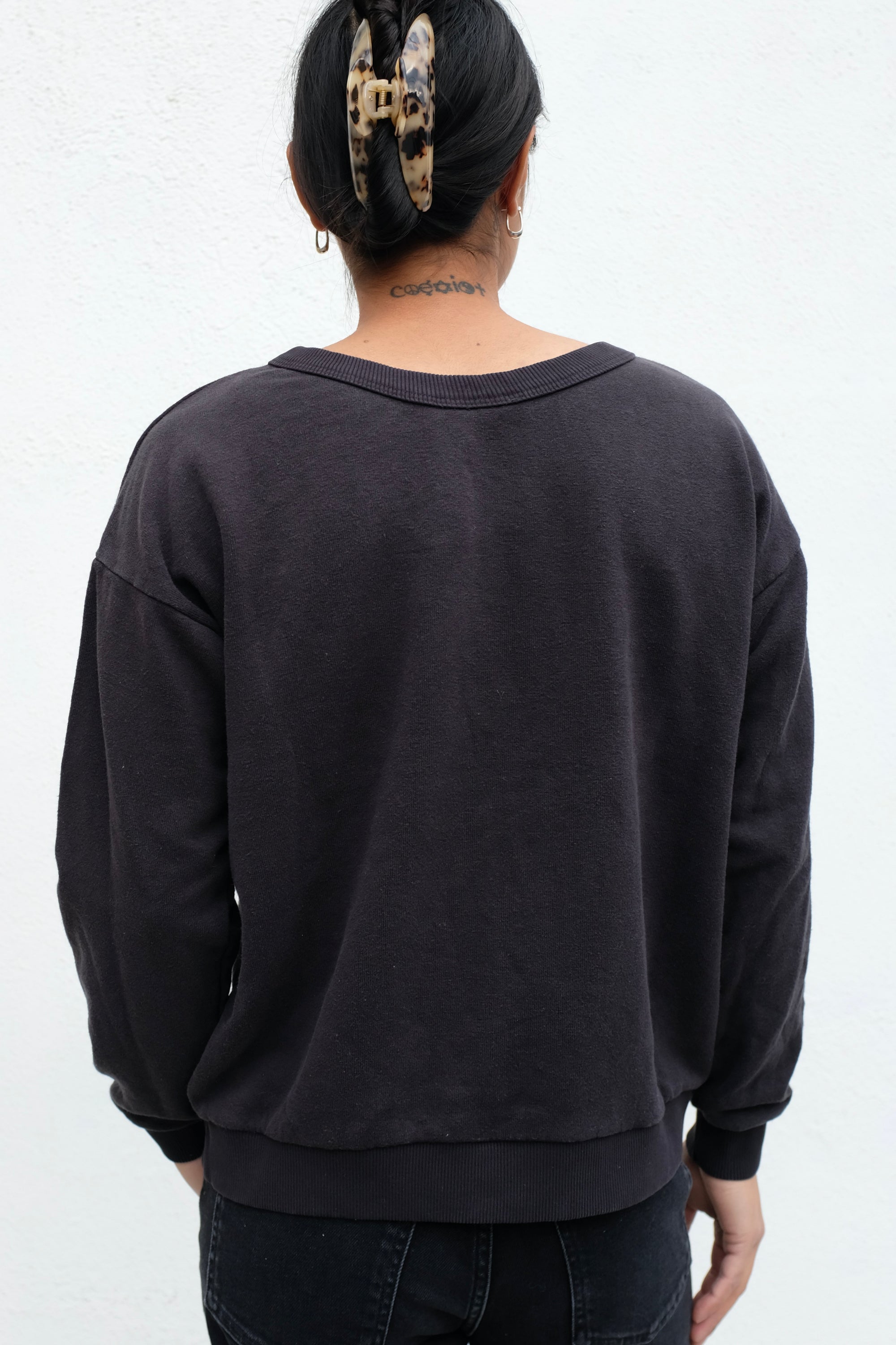 Crux Crop Sweatshirt / Black