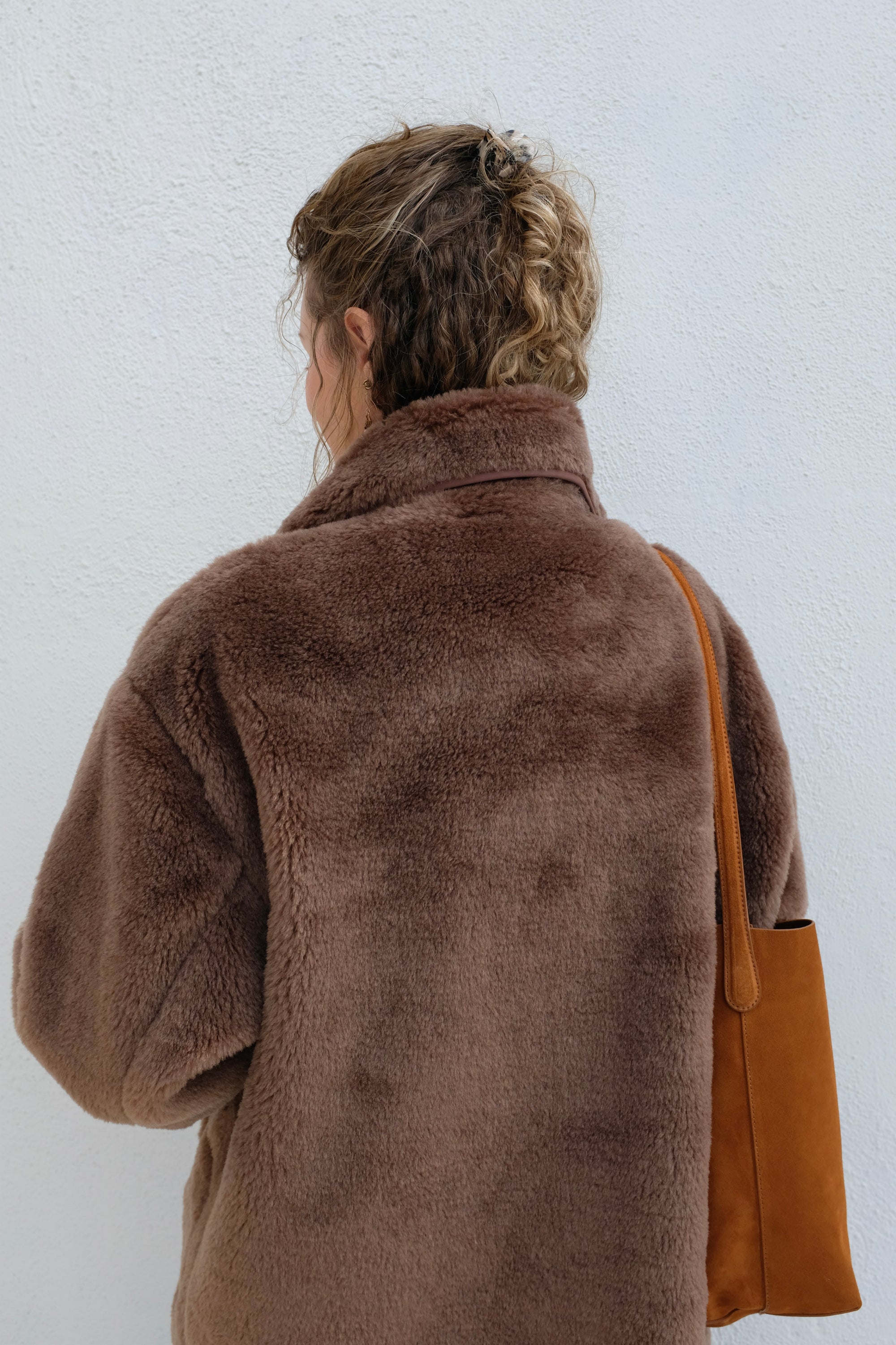 Astrid Sherpa Jacket / Warm Brown