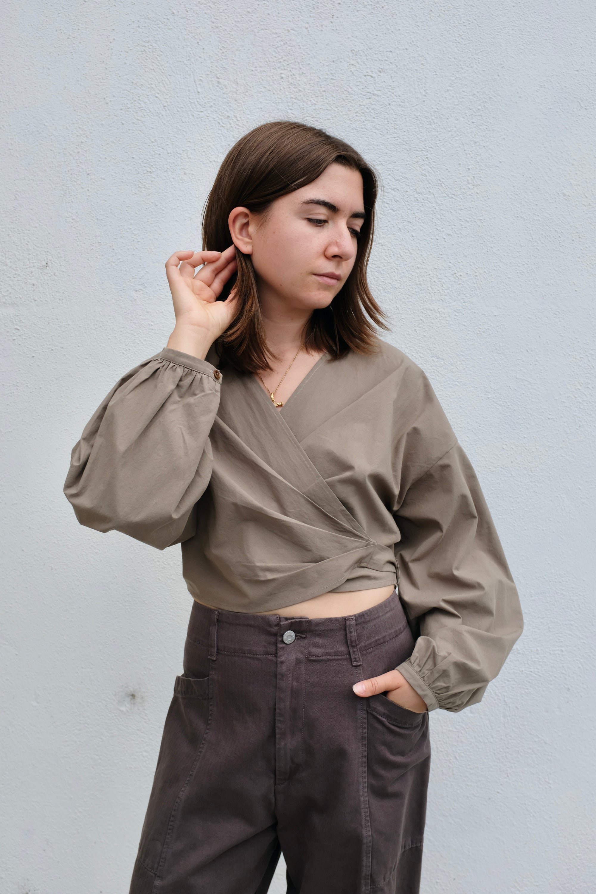 Shaina Mote Giverny Blouse Cotton / Umber