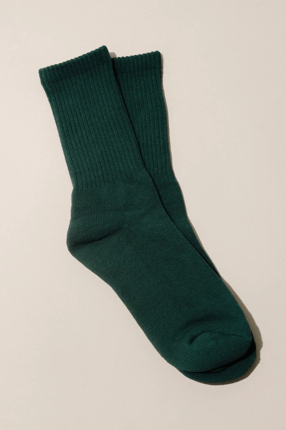 Nat + Noor Cotton Blend Crew Socks / PineNat + Noor Cotton Blend Crew Socks / Pine