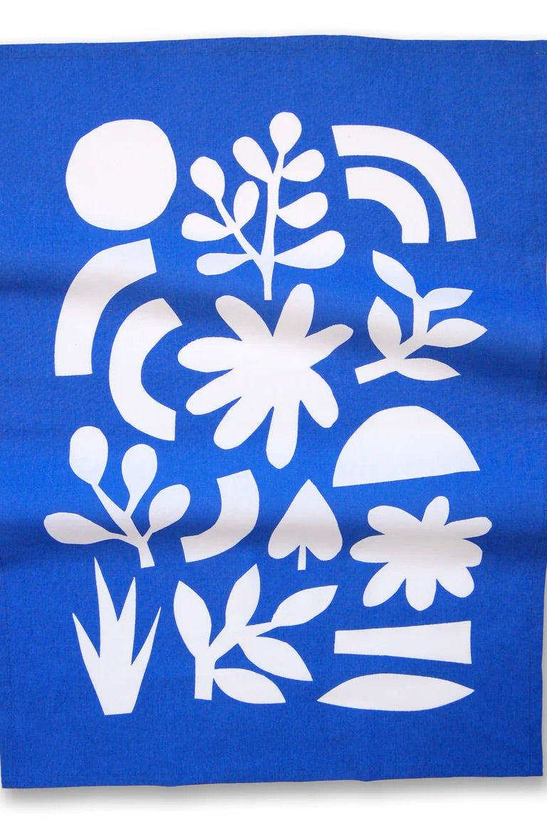 Badger & Burke Tea Towel / Blue Cut Out