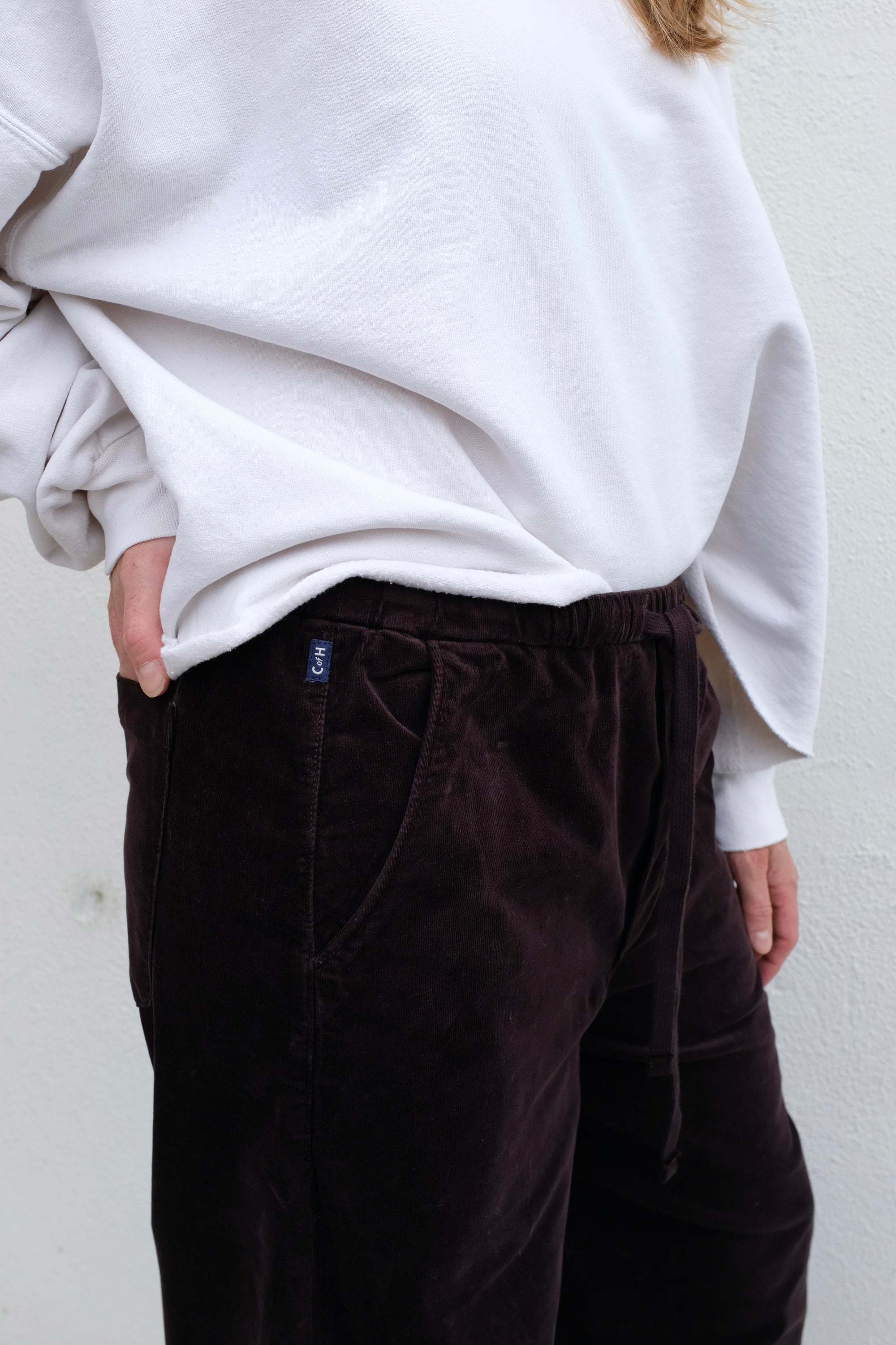 Aurora Pull On Corduroy Pant / Barrister