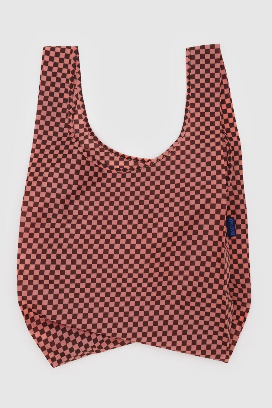 BAGGU Standard Shopper / Pink Brown Check