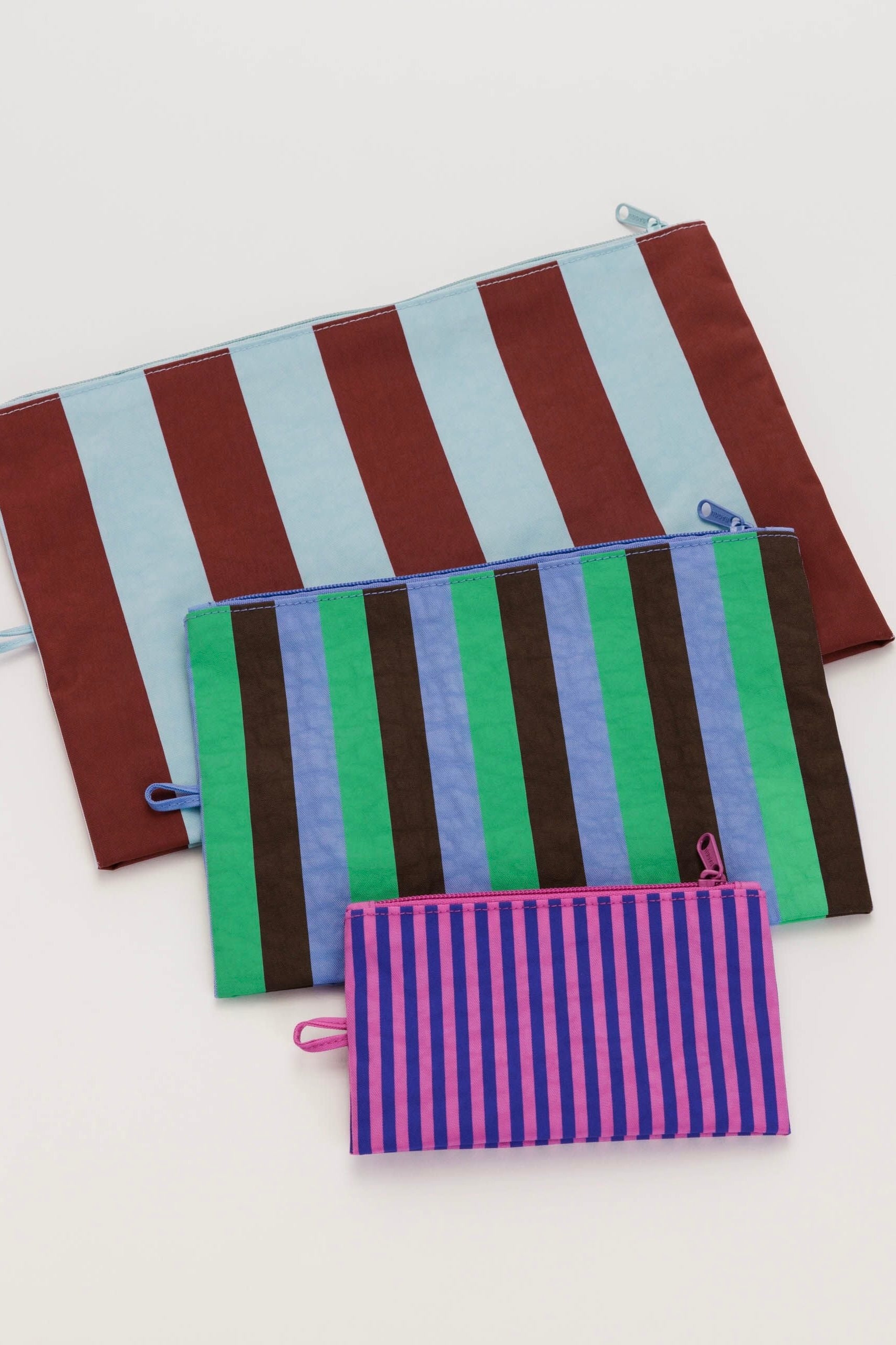 BAGGU Go Pouch Set / Vacation Stripe Mix