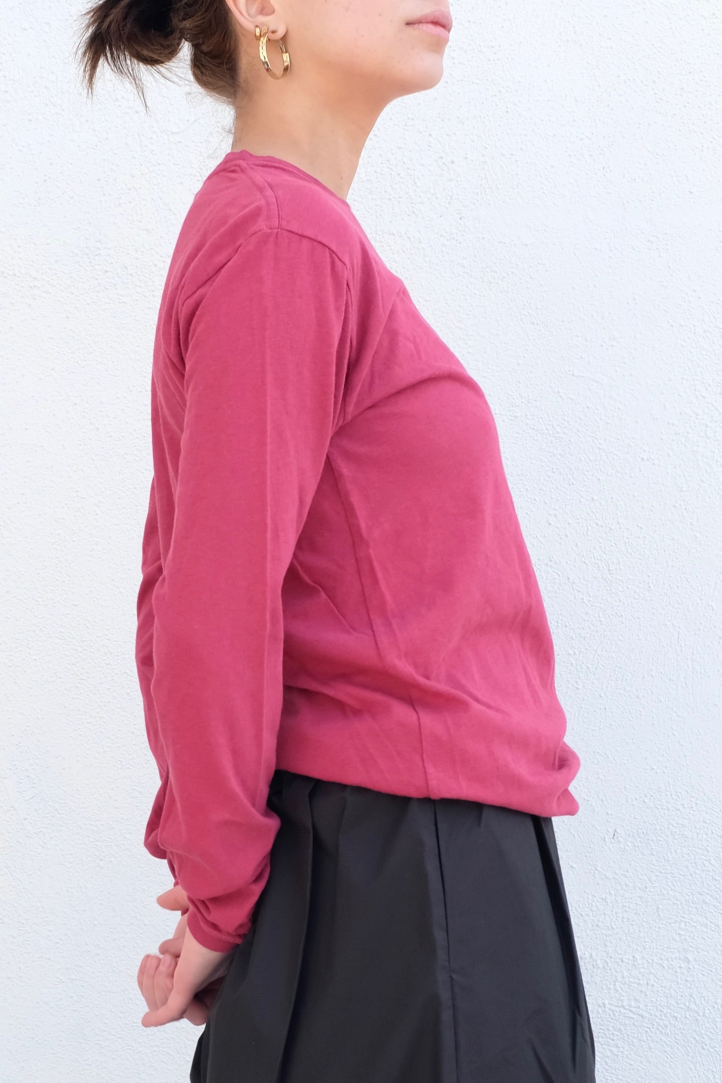 Jungmaven Pavones Long Sleeve Tee / Cherry Red