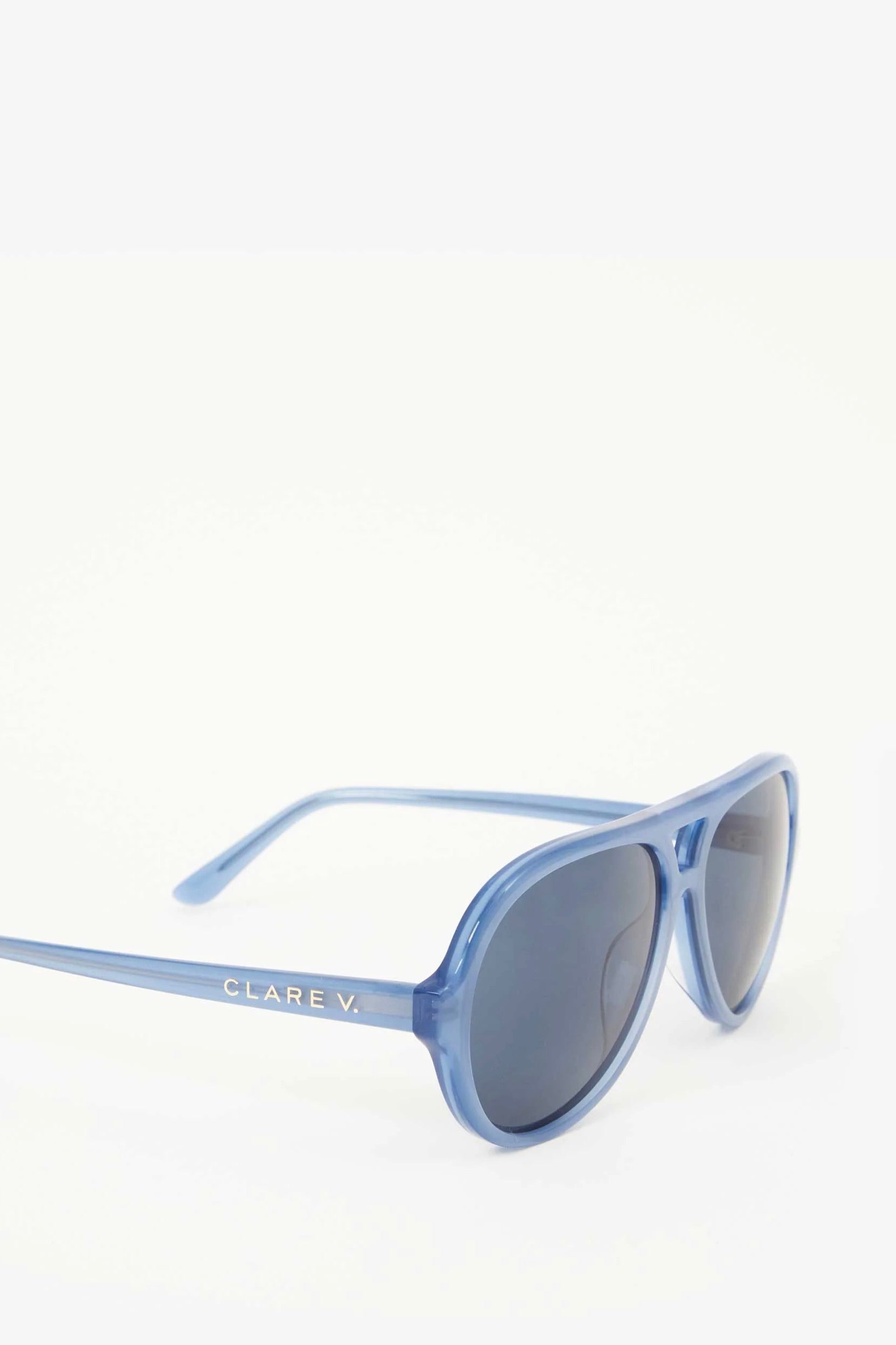 Clare V. Lizzie Sunglasses / Petrol Blue