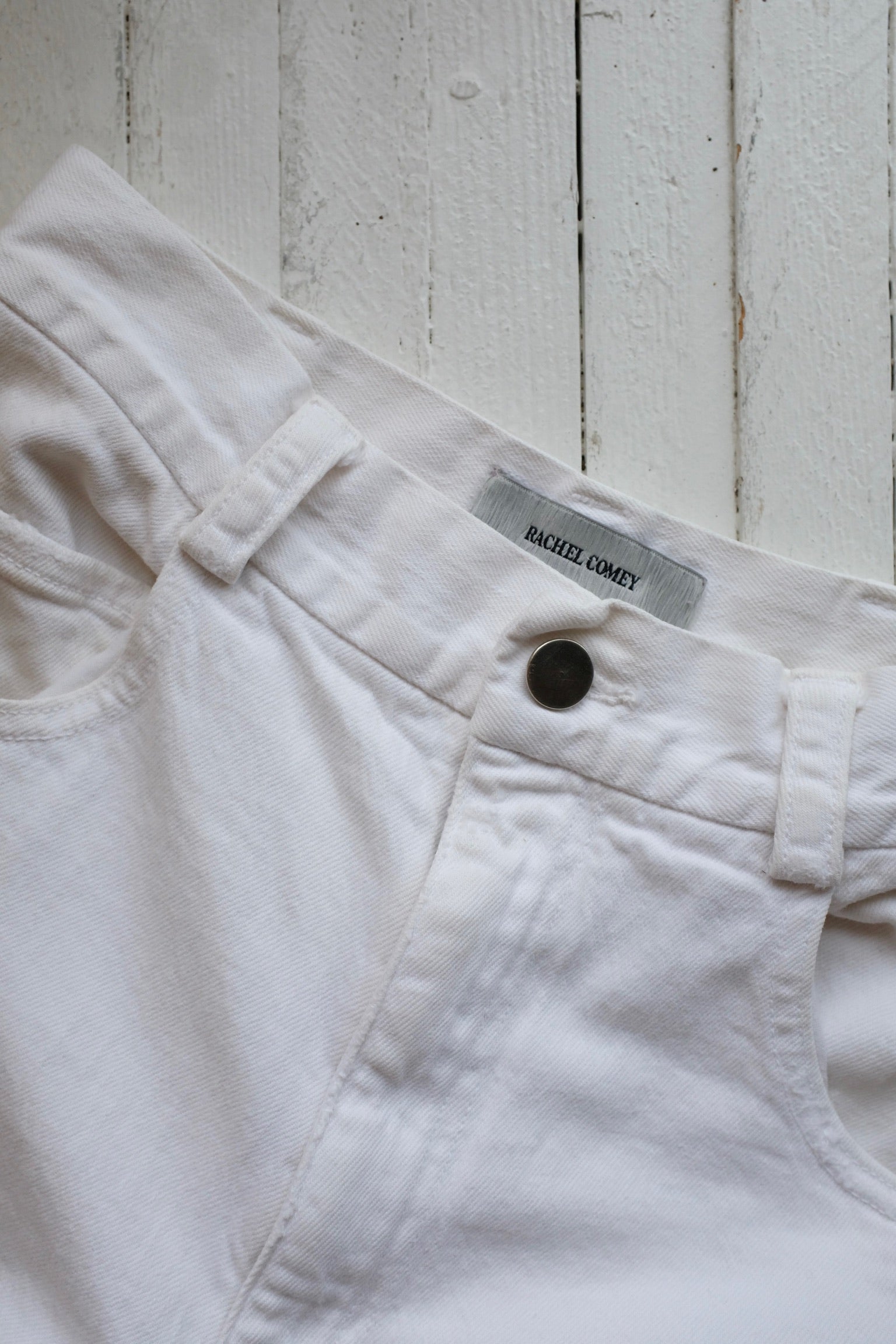 Pre-loved / Rachel Comey Straight White Denim Pants / Size 4