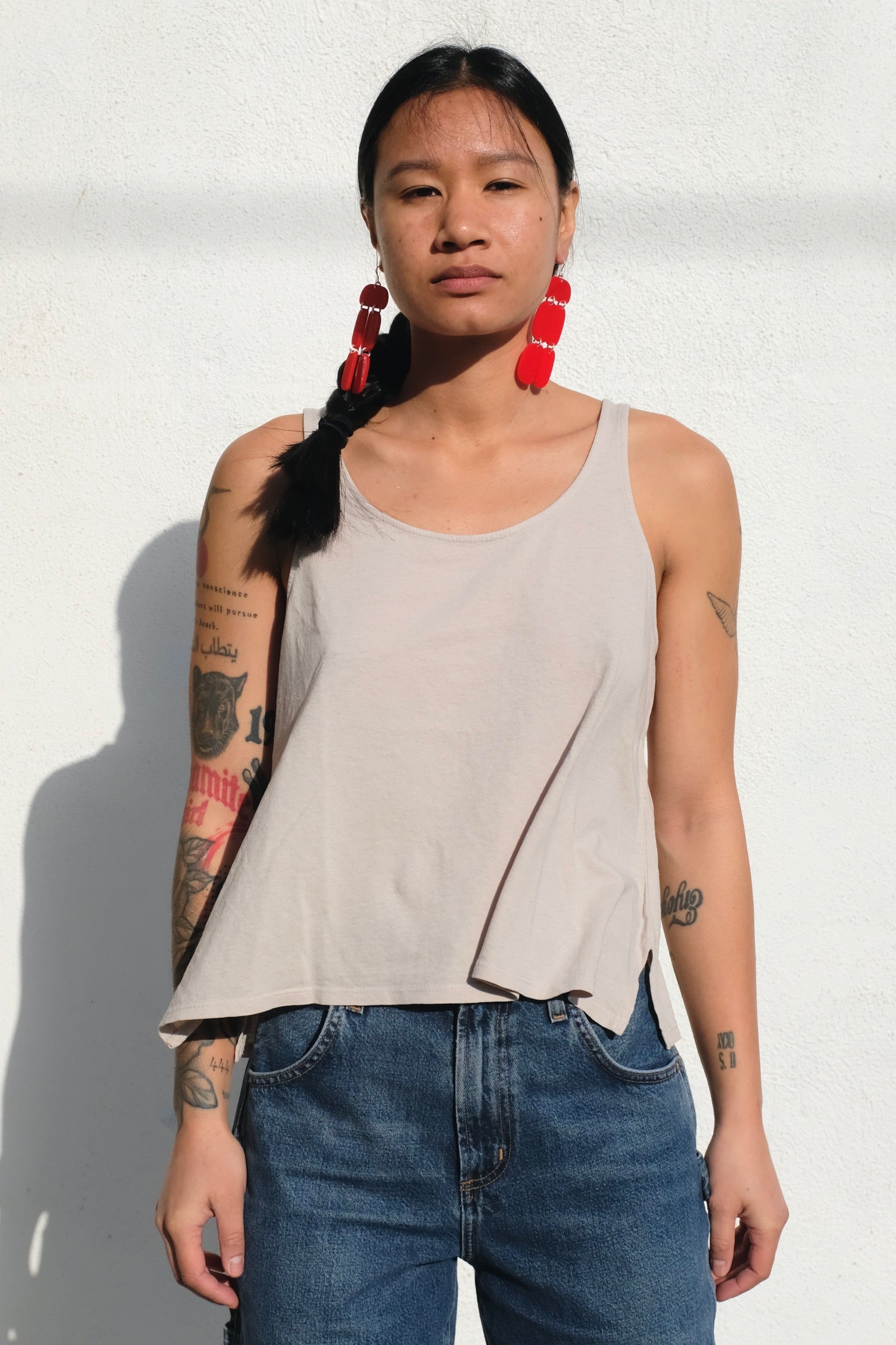 Jungmaven Trinity Cropped Tank / Canvas