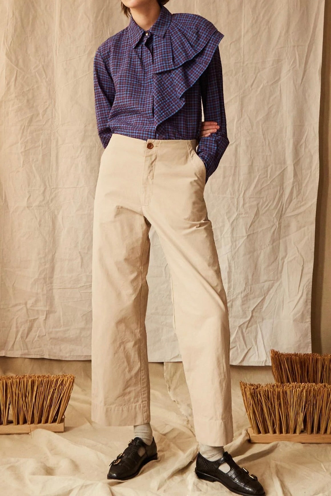 Caron Callahan DEXTER Pant / Khaki Twill