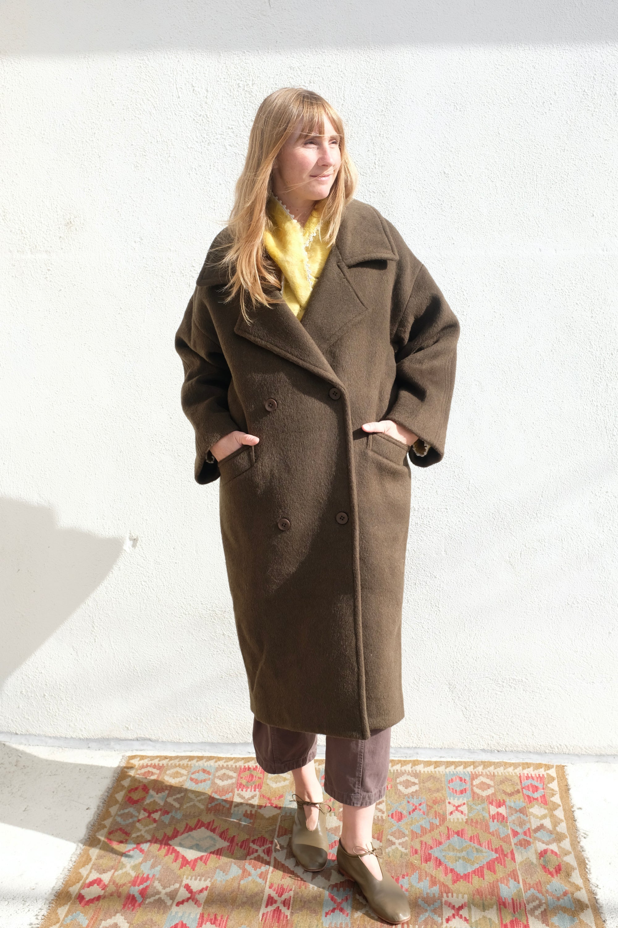 Oversized Wool Coat / Deep Olive