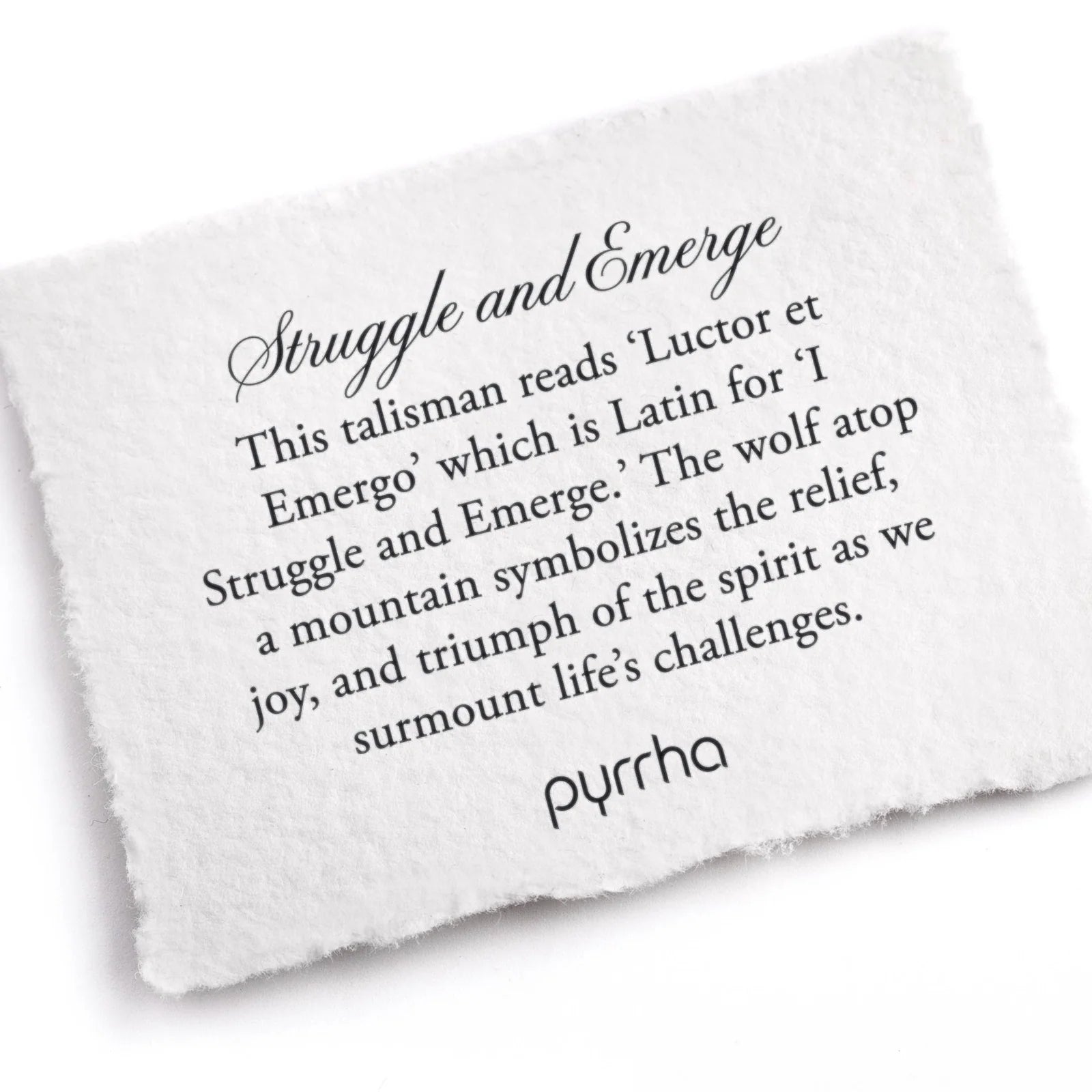 Pyrrha Struggle and Emerge / Bronze
