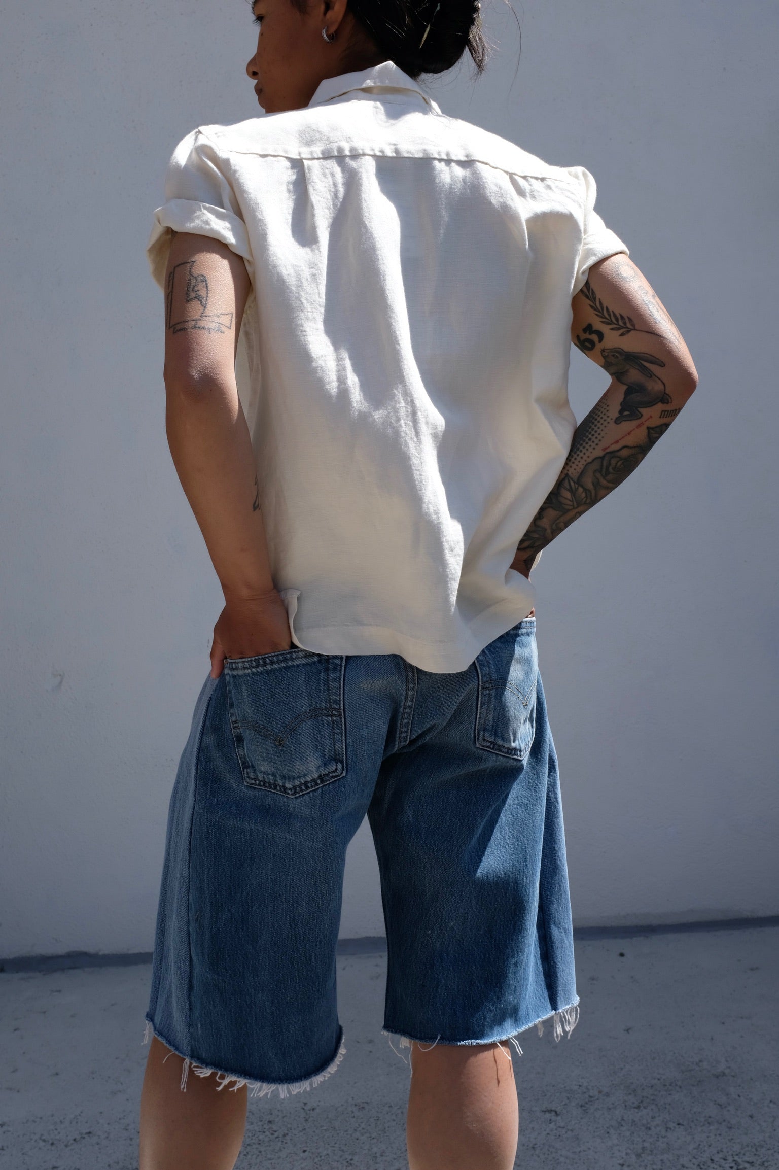 Althea Shirt / Washed White