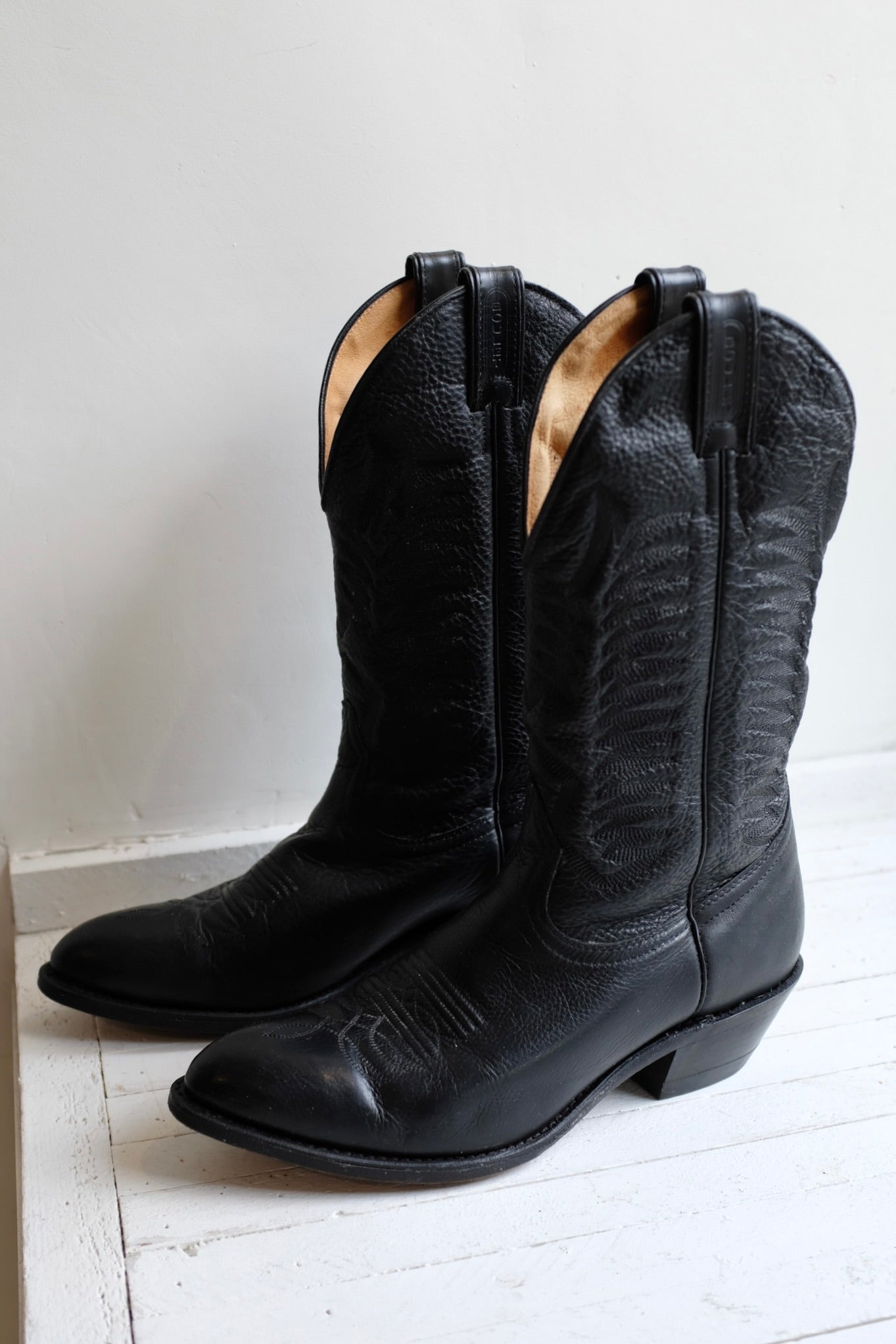 Pre-Loved / Boulet 9502 Western Boots / Black / Men's Size 9