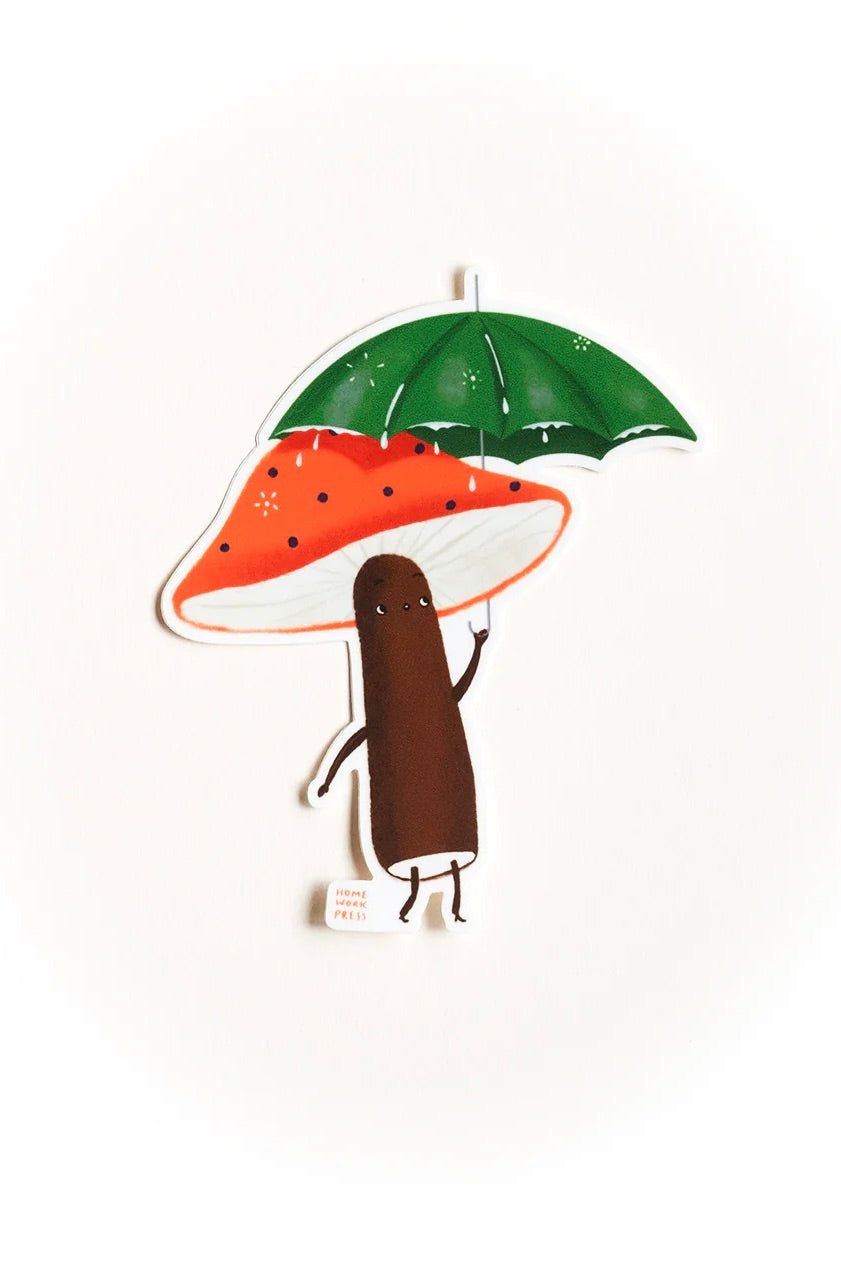 Mushroom Umbrella Sticker