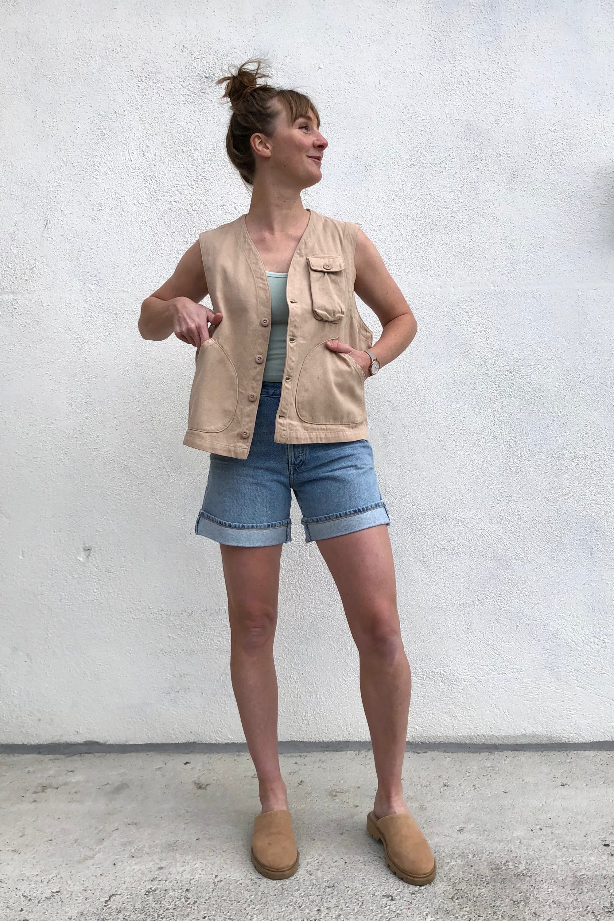 Jungmaven Falcon Vest / Oat Milk