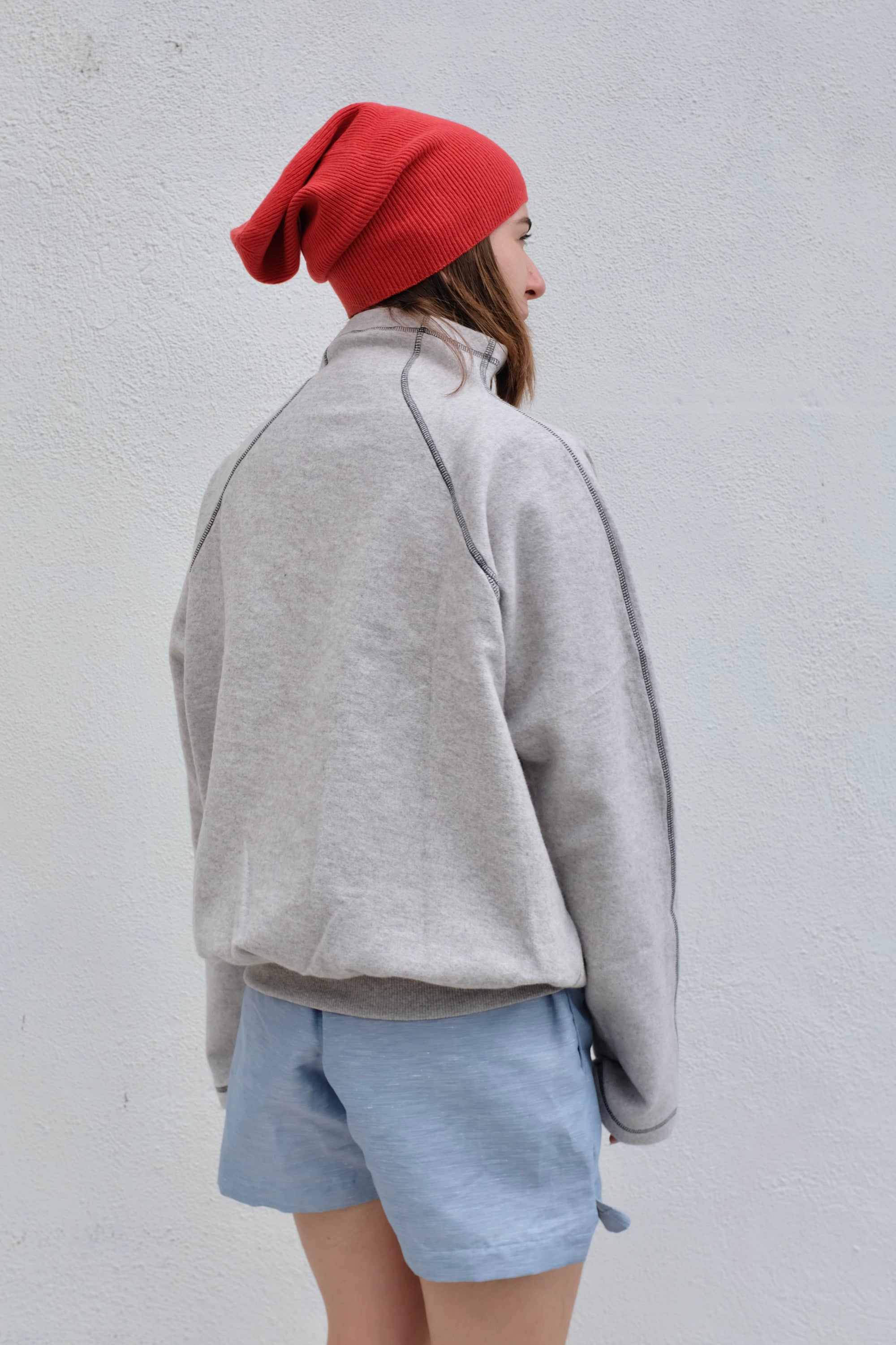 Fold Turtleneck / Grey Melange