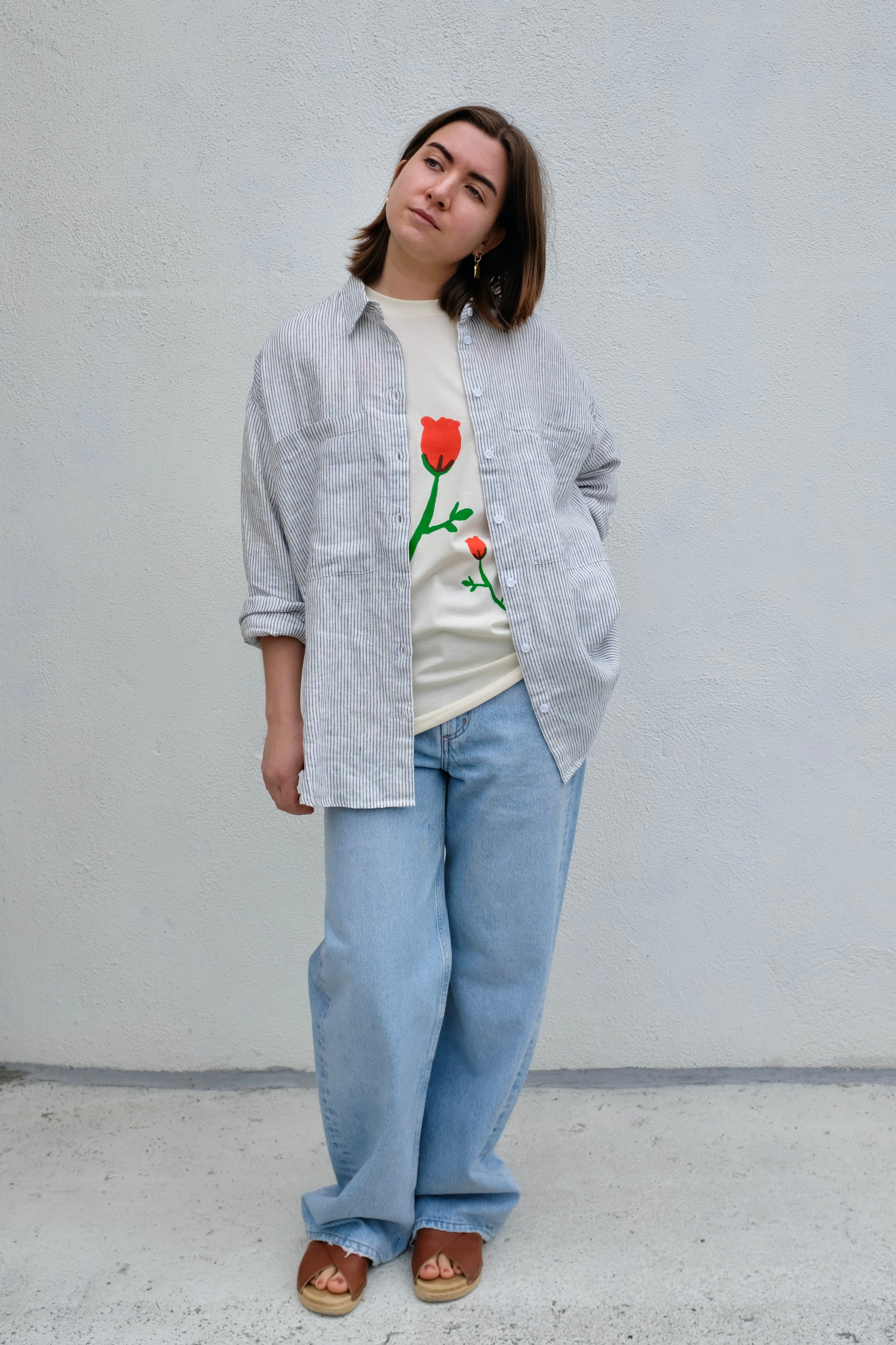 Left on Friday Getaway Button Down / Varsity Coconut